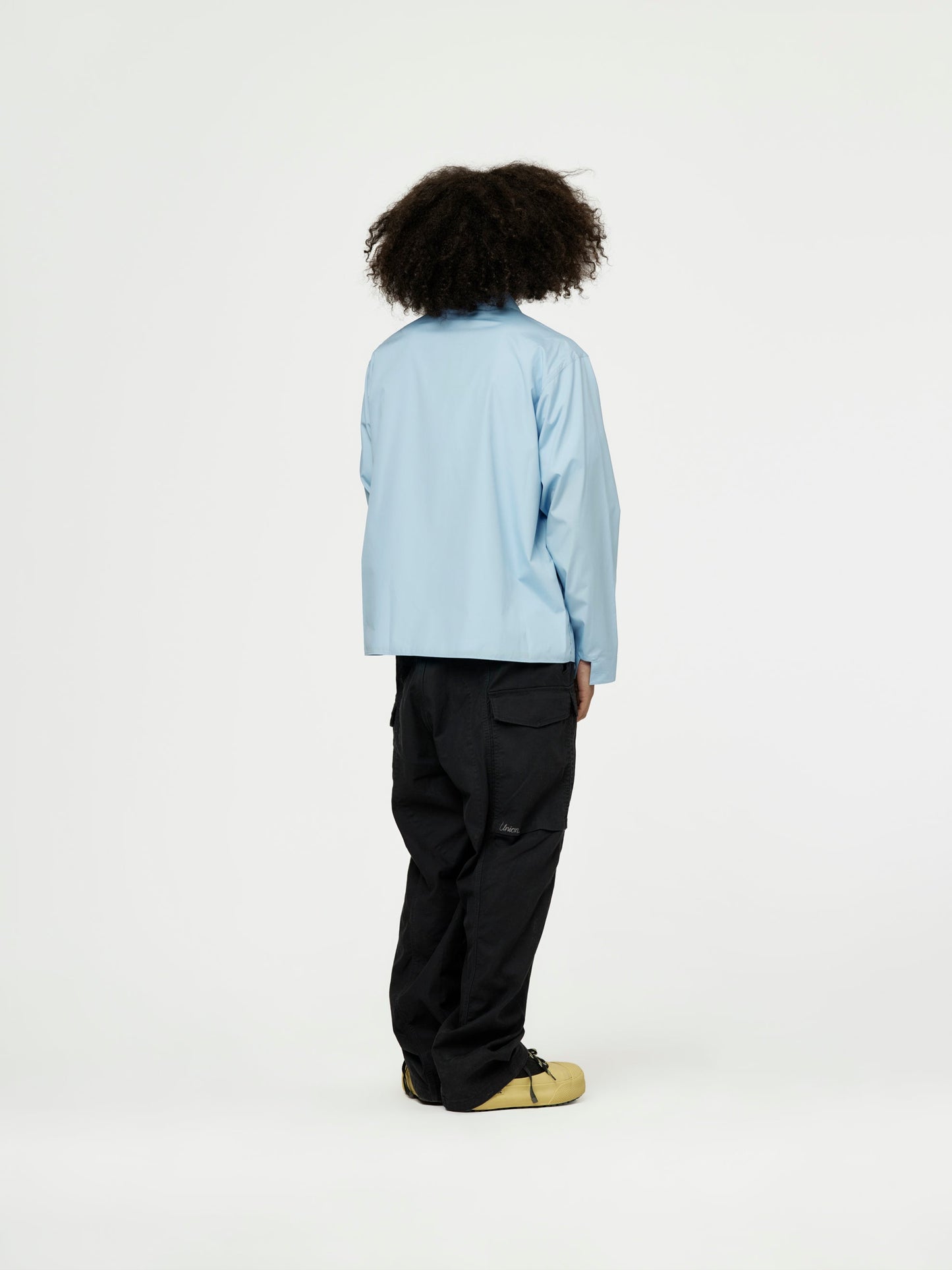 Marni Logo Boxy Fit Shirt (Iris Blue)