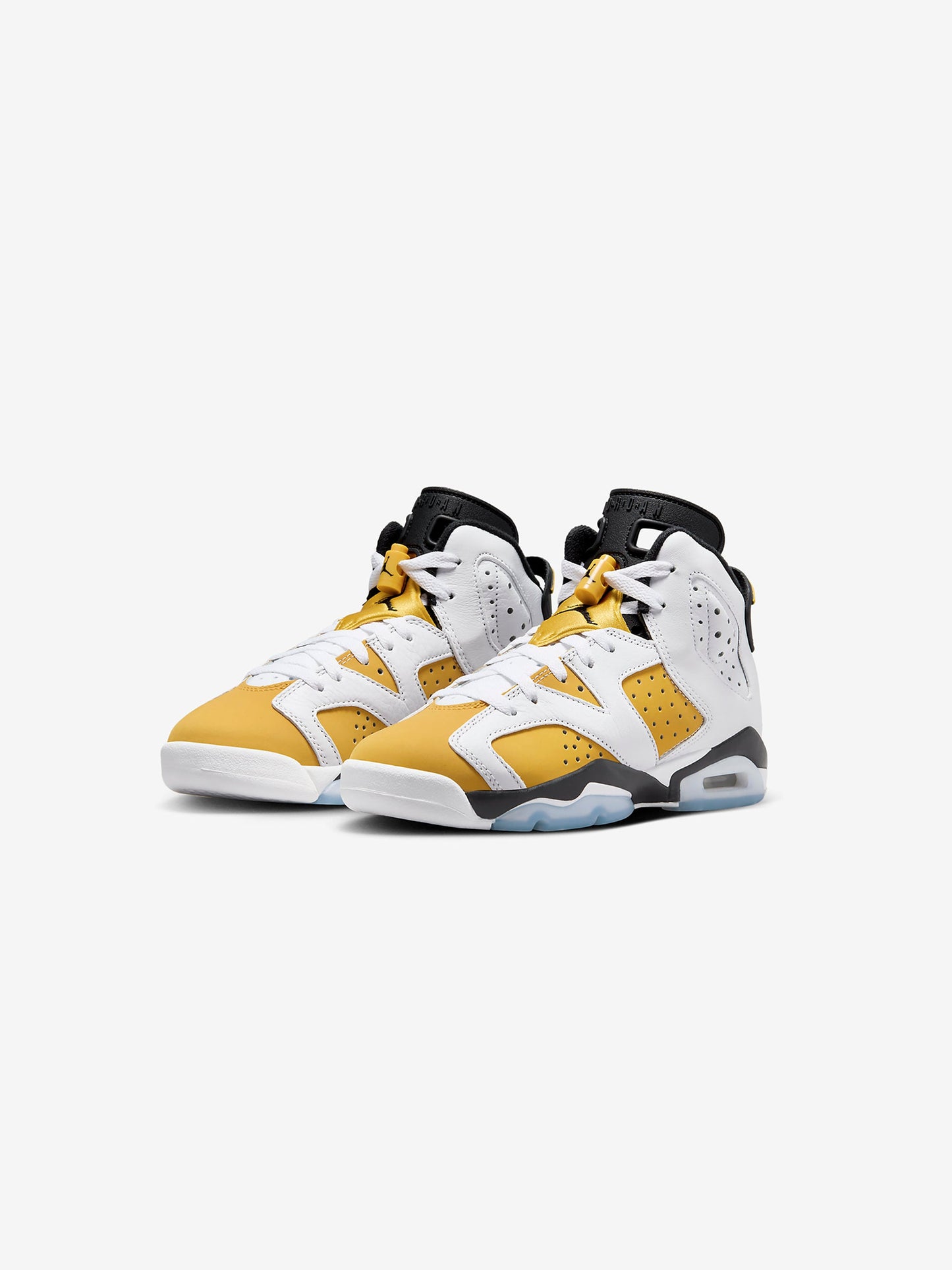 GS Air Jordan 6 Retro (White/Yellow Ochre/Black)