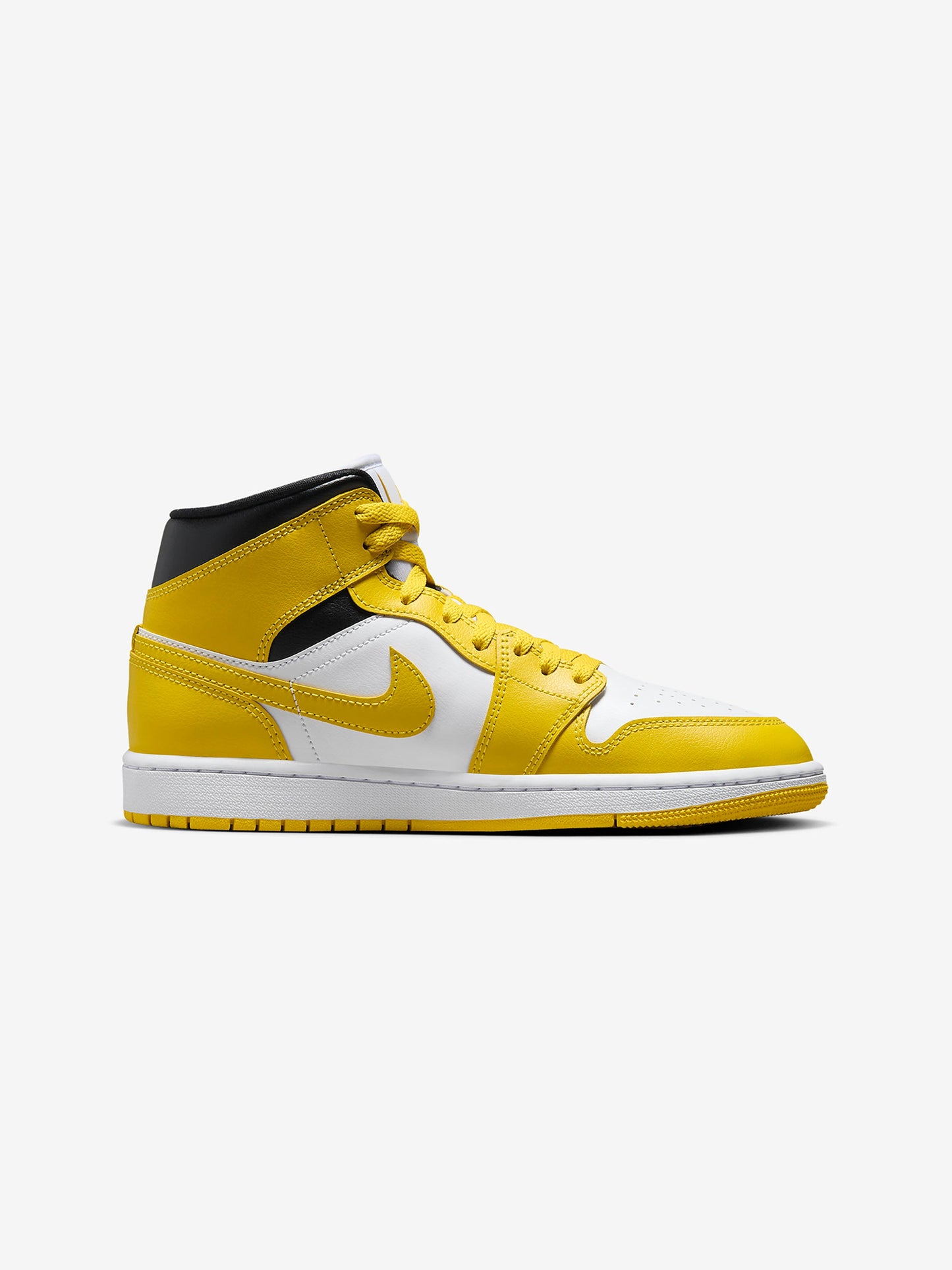 Women's Air Jordan 1 Mid (White/Vivid Sulfur/Black)