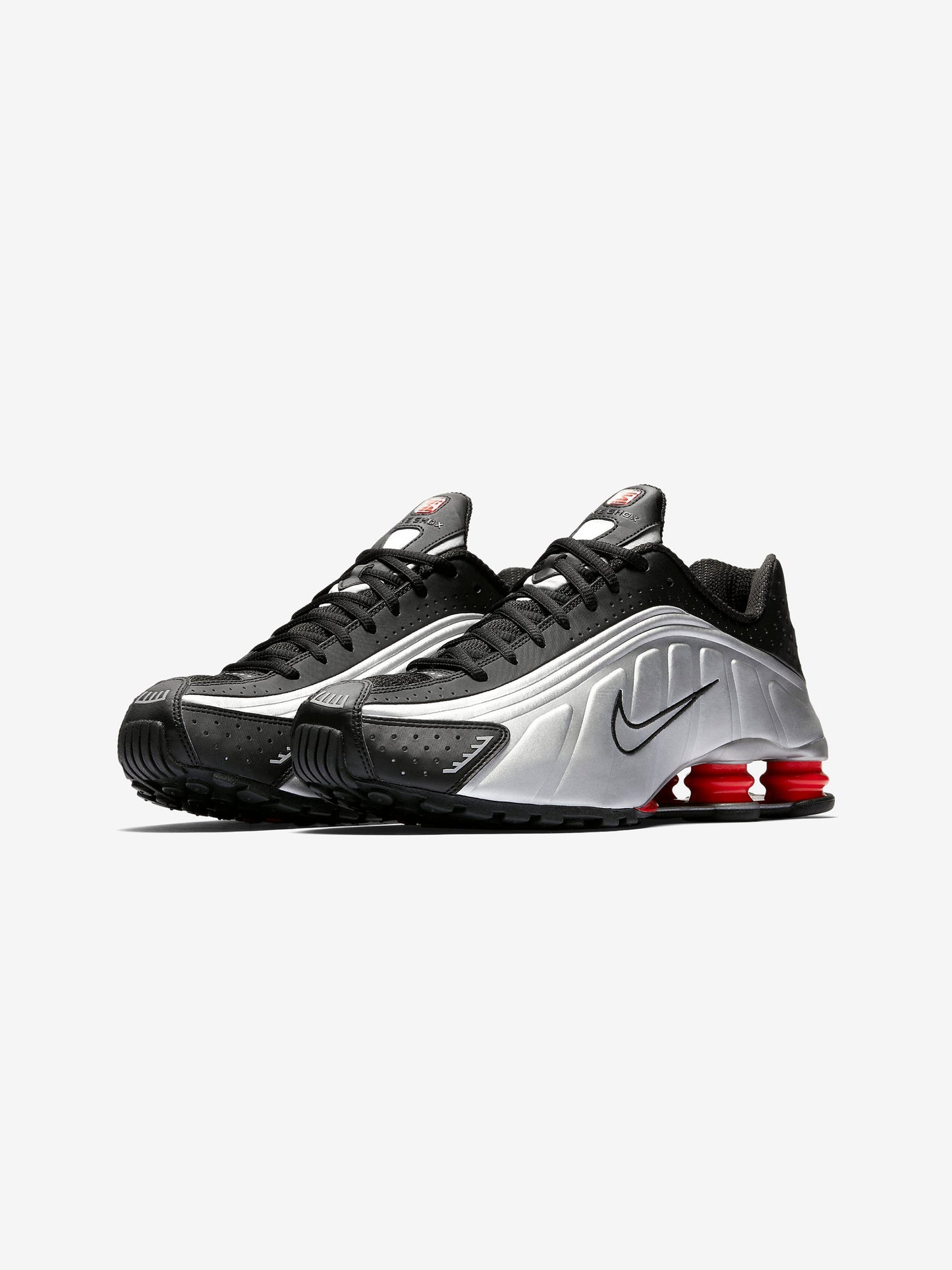 Nike Shox R4 (BLACK/METALLIC SILVER-MAX ORANGE)