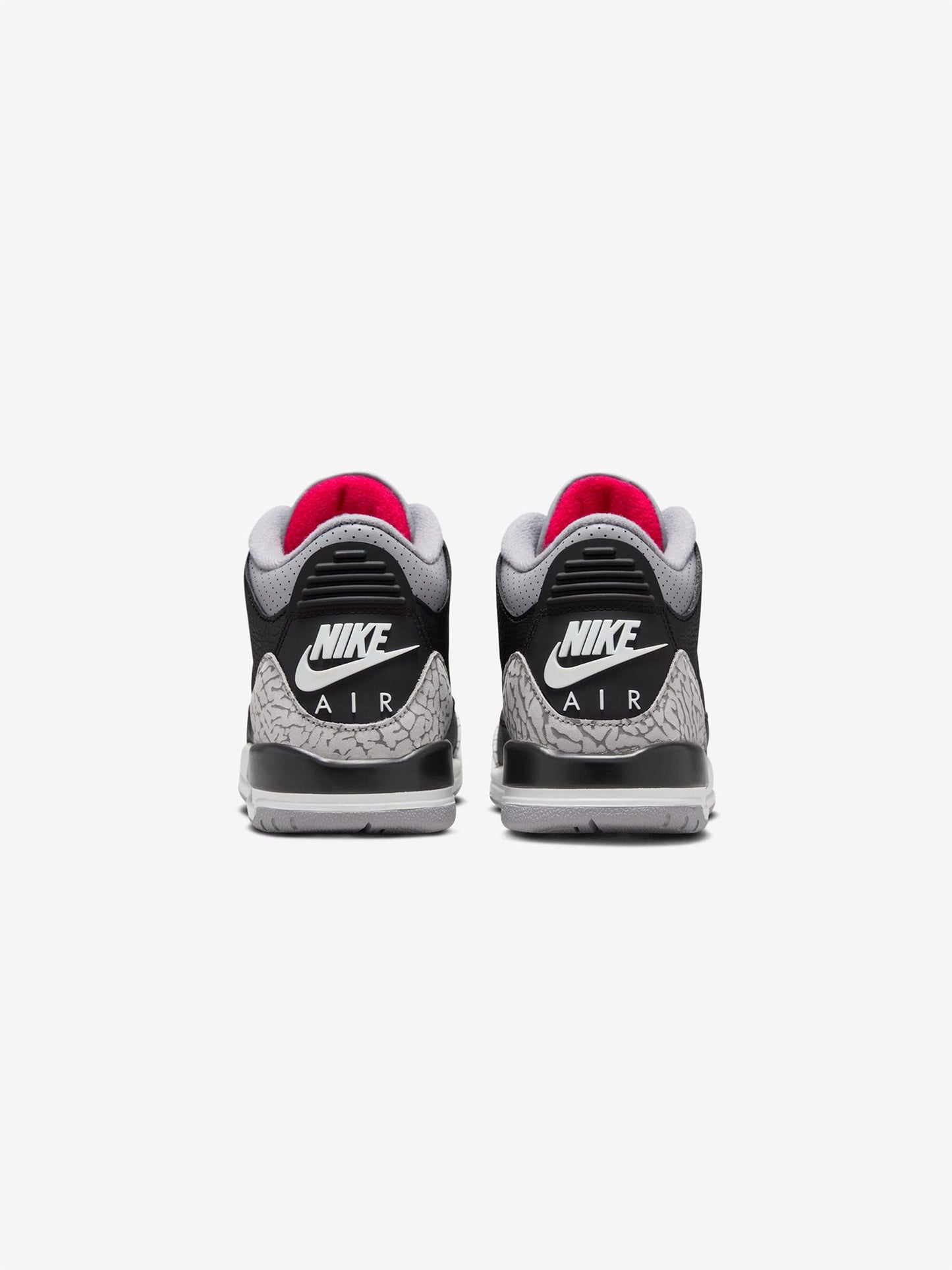 GS Air Jordan 3 Retro (BLACK/FIRE RED-CEMENT GREY-SUMMIT WHITE)