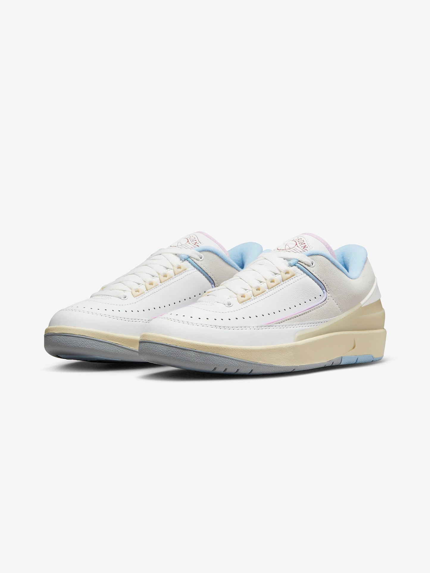 Women's Air Jordan 2 Retro Low (Summit White/Varsity Red-Ice Blue)