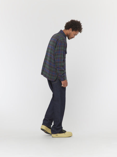 Dodger Flannel-Navy/Green – LUDIC