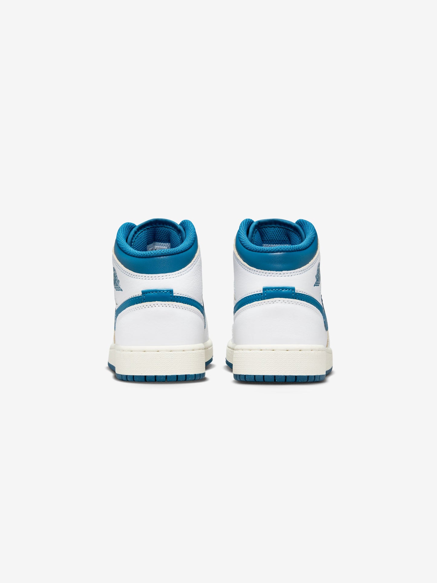 AIR JORDAN 1 MID SE (GS) (WHITE/INDUSTRIAL BLUE-SAIL)