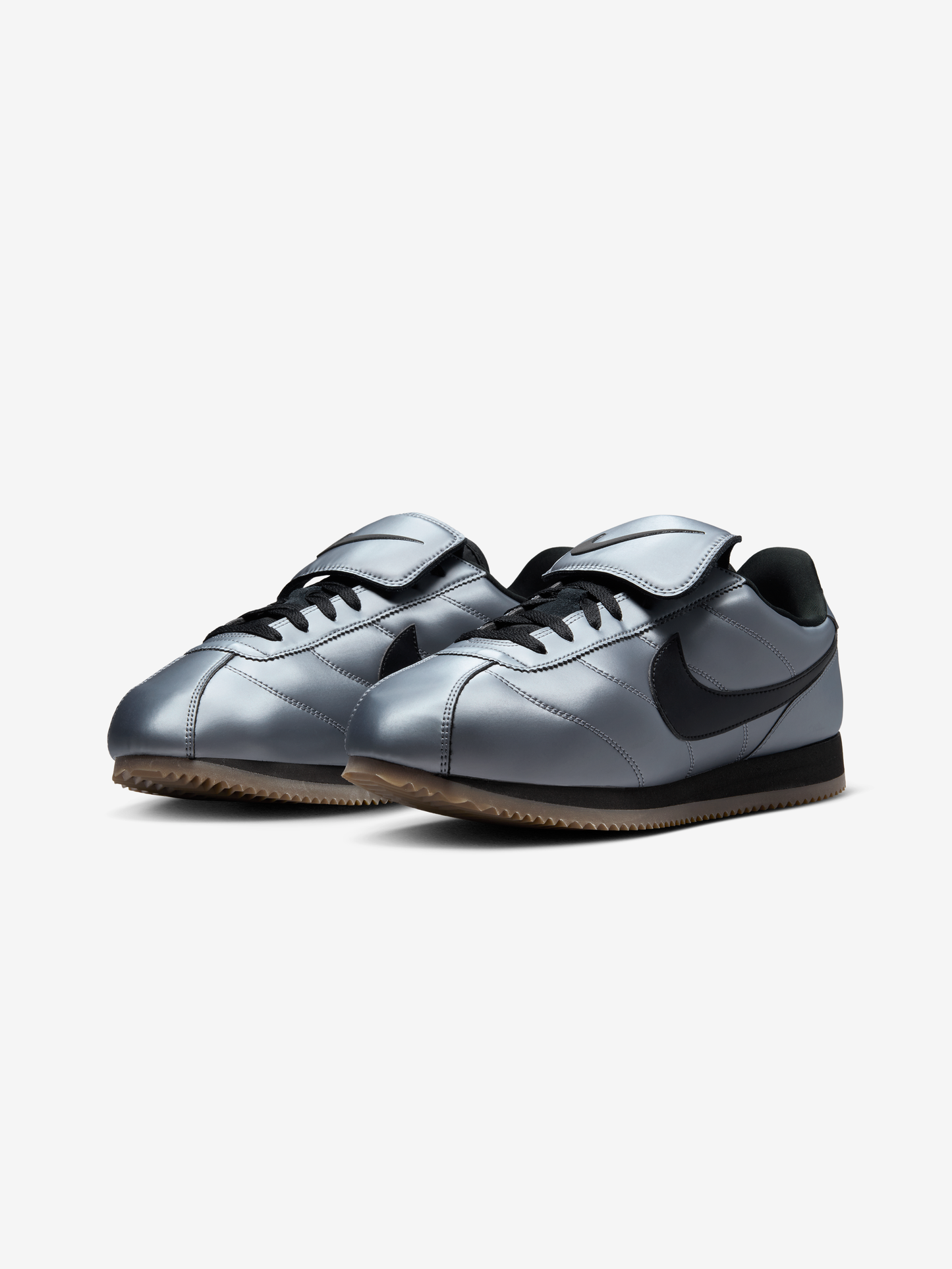 Nike Cortez SE (Metallic Cool Grey/Black - Gum Dark Brown)