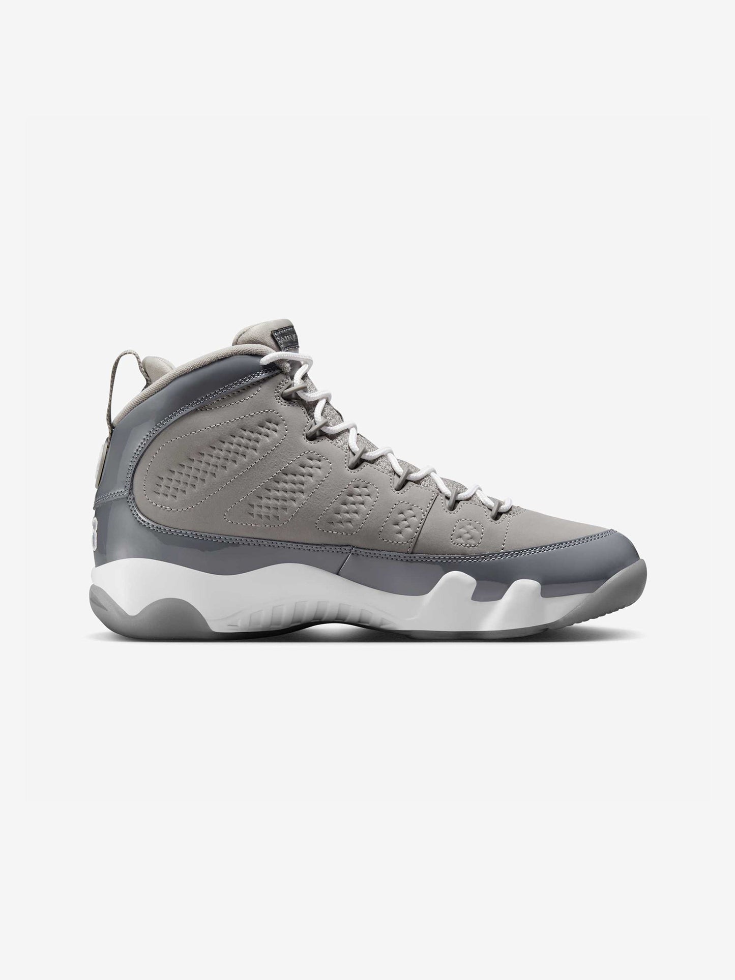 AIR JORDAN 9 RETRO (MEDIUM GREY/COOL GREY-WHITE)