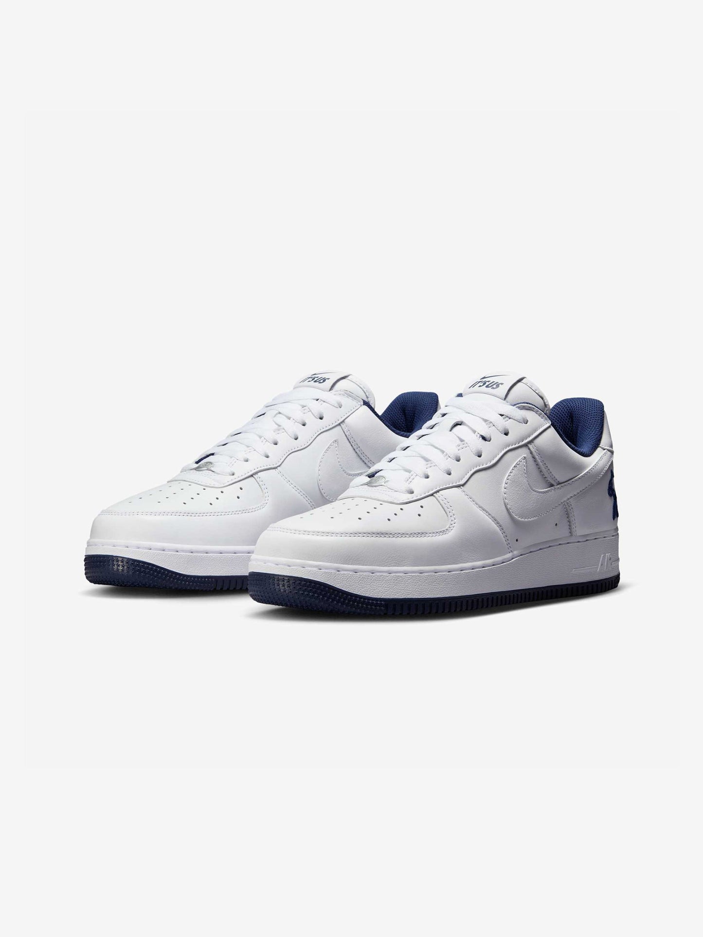 Nike Us Force 1 (WHITE/WHITE-MIDNIGHT NAVY-DK POWDER BLUE)
