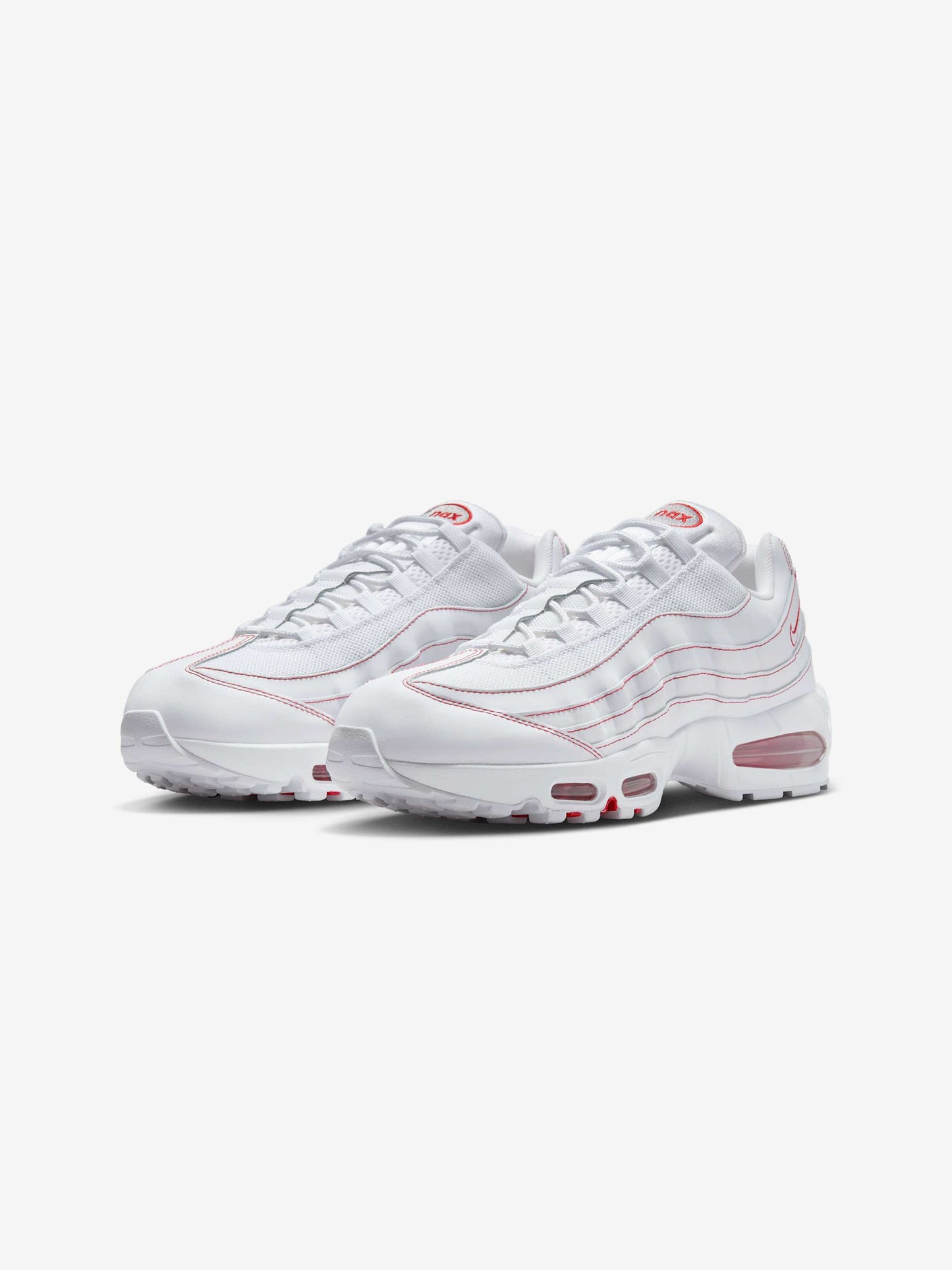 Nike Air Max 95 OG (White/White-University Red-Wolf Grey)
