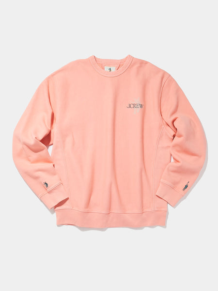 Buy J.Crew Union x J.Crew 14oz Crewneck (Bright Pink) Online at