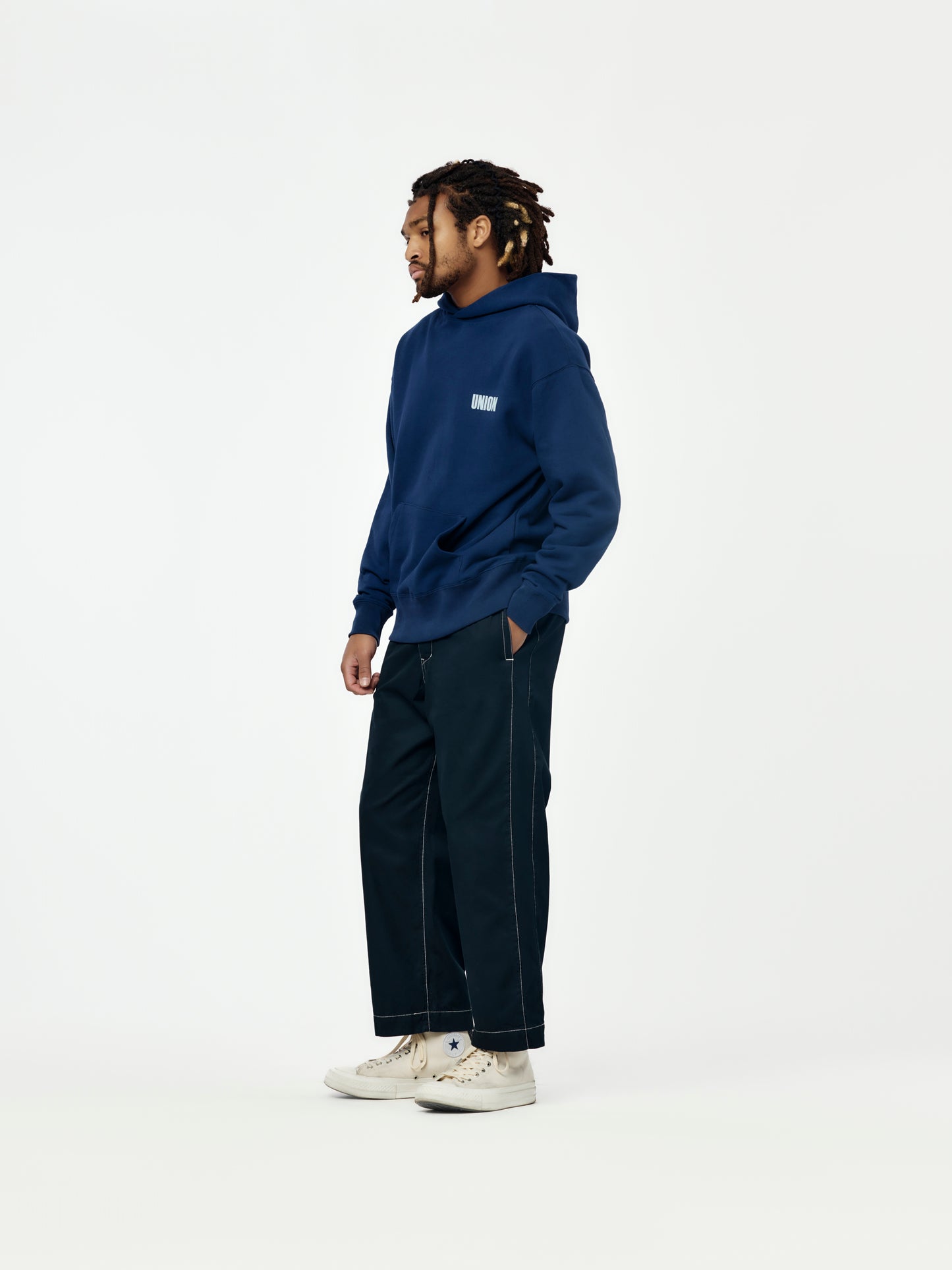 Frontin Hoodie (Deep Navy)