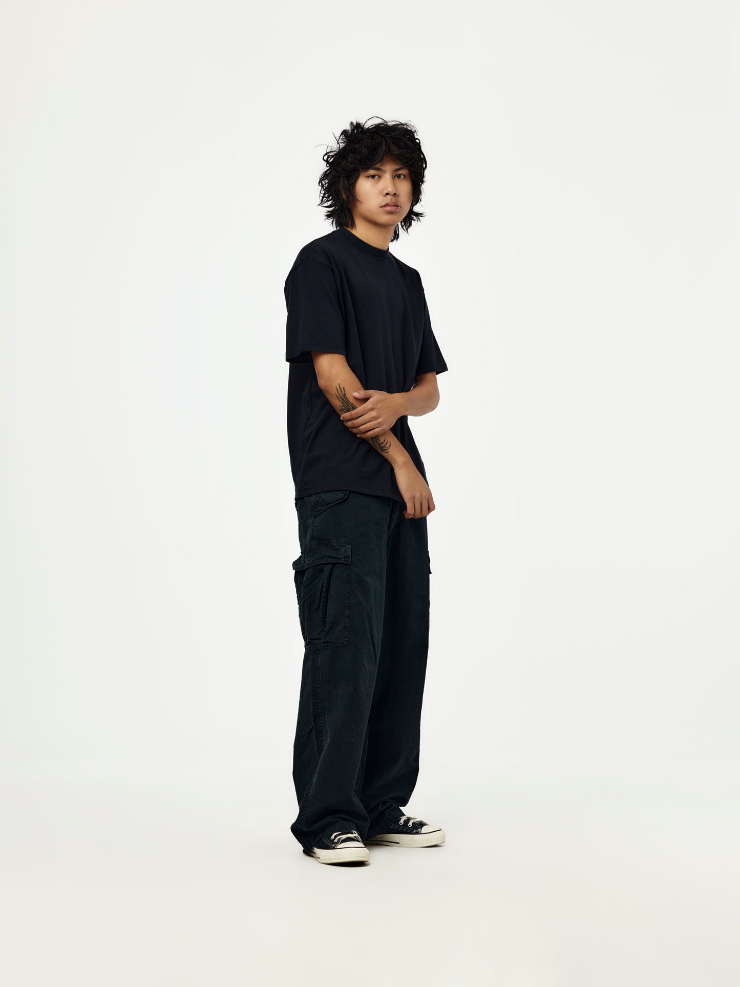 Heavy Weight T-Shirt (NAVY) (SIS)