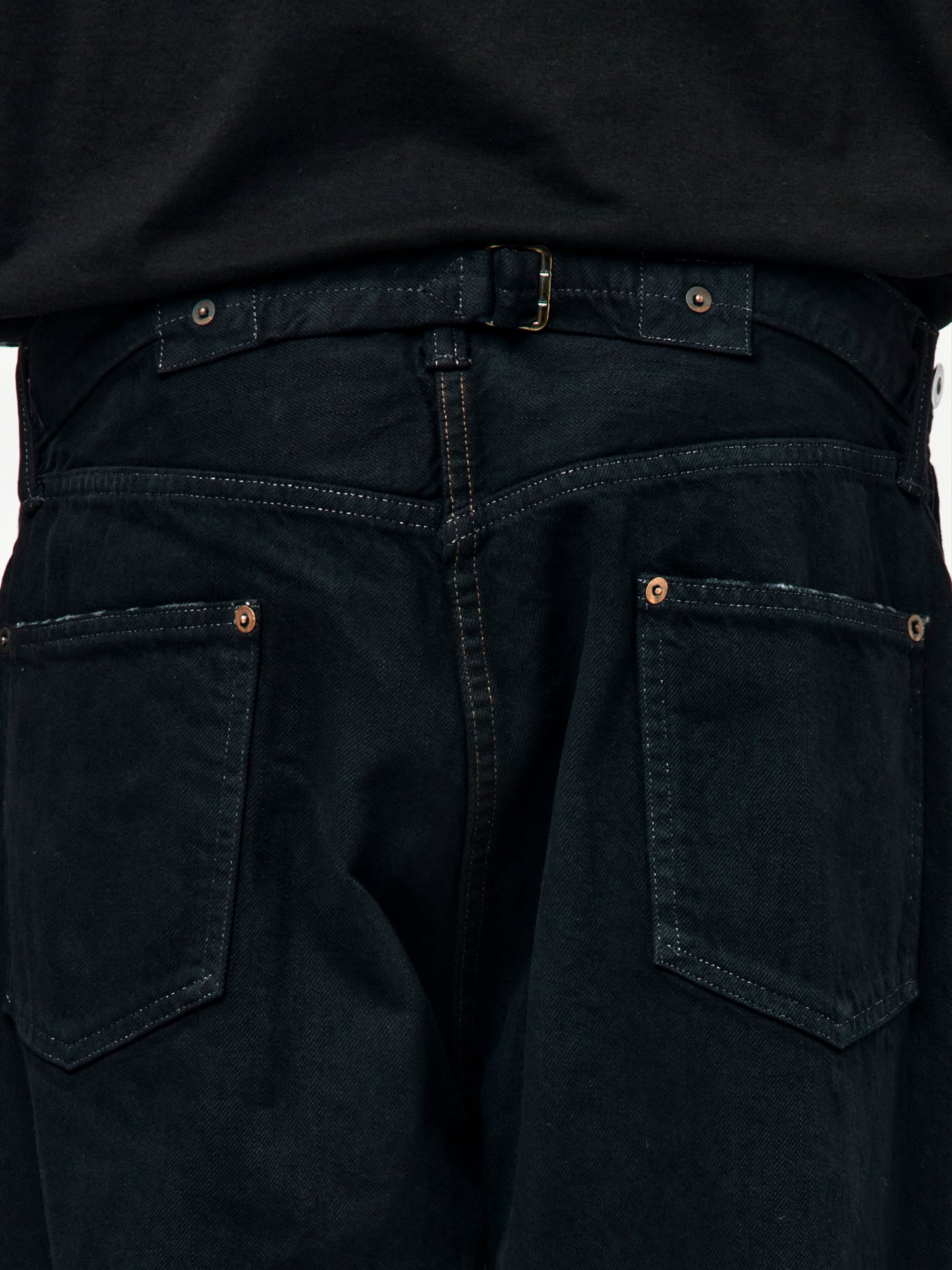 A.PRESSE No.22 Washed Wide Denim Pants (Custom) (SIS)