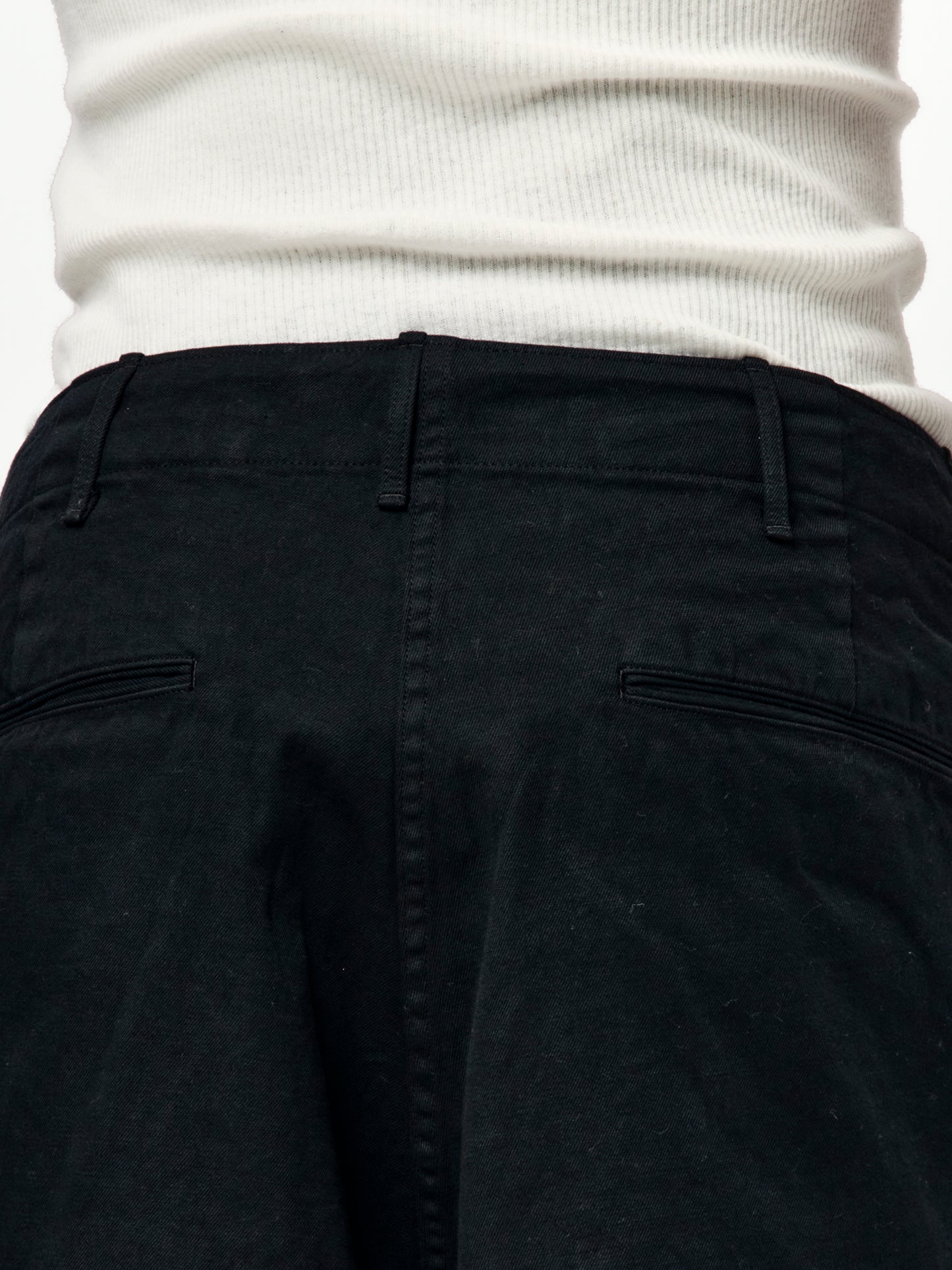A.PRESSE Vintage Chino Trousers (Black)
