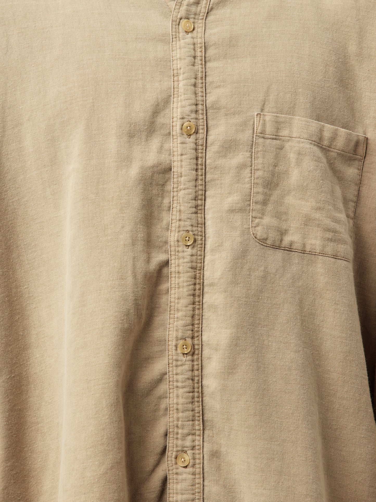 A.PRESSE Vintage Cotton Moleskin Shirts (Beige)