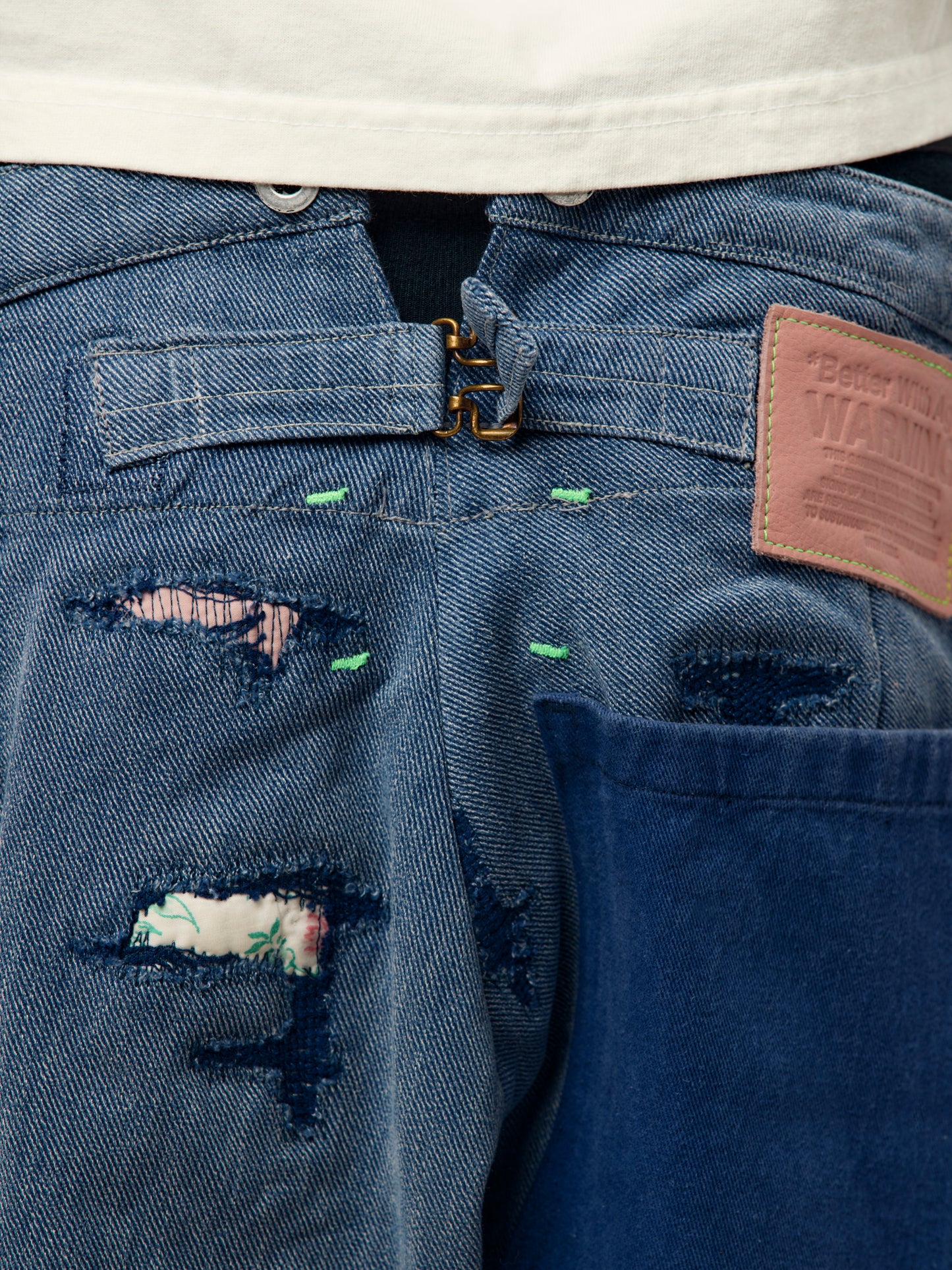 Belmond '50s Buckle-Back Trouser (Blue)
