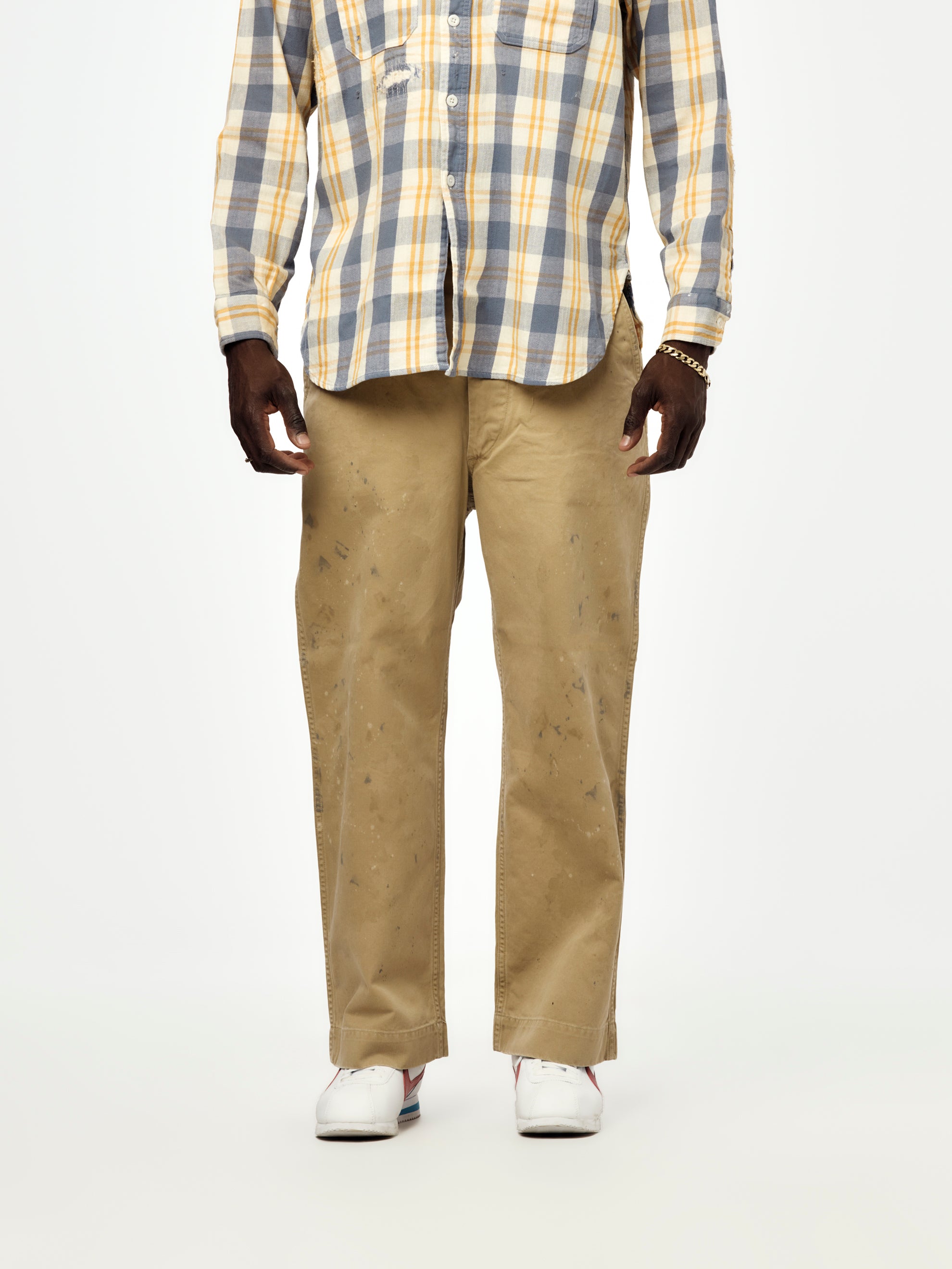 BOW WOW Aged Trousers (Khaki) - UNION LOS ANGELES