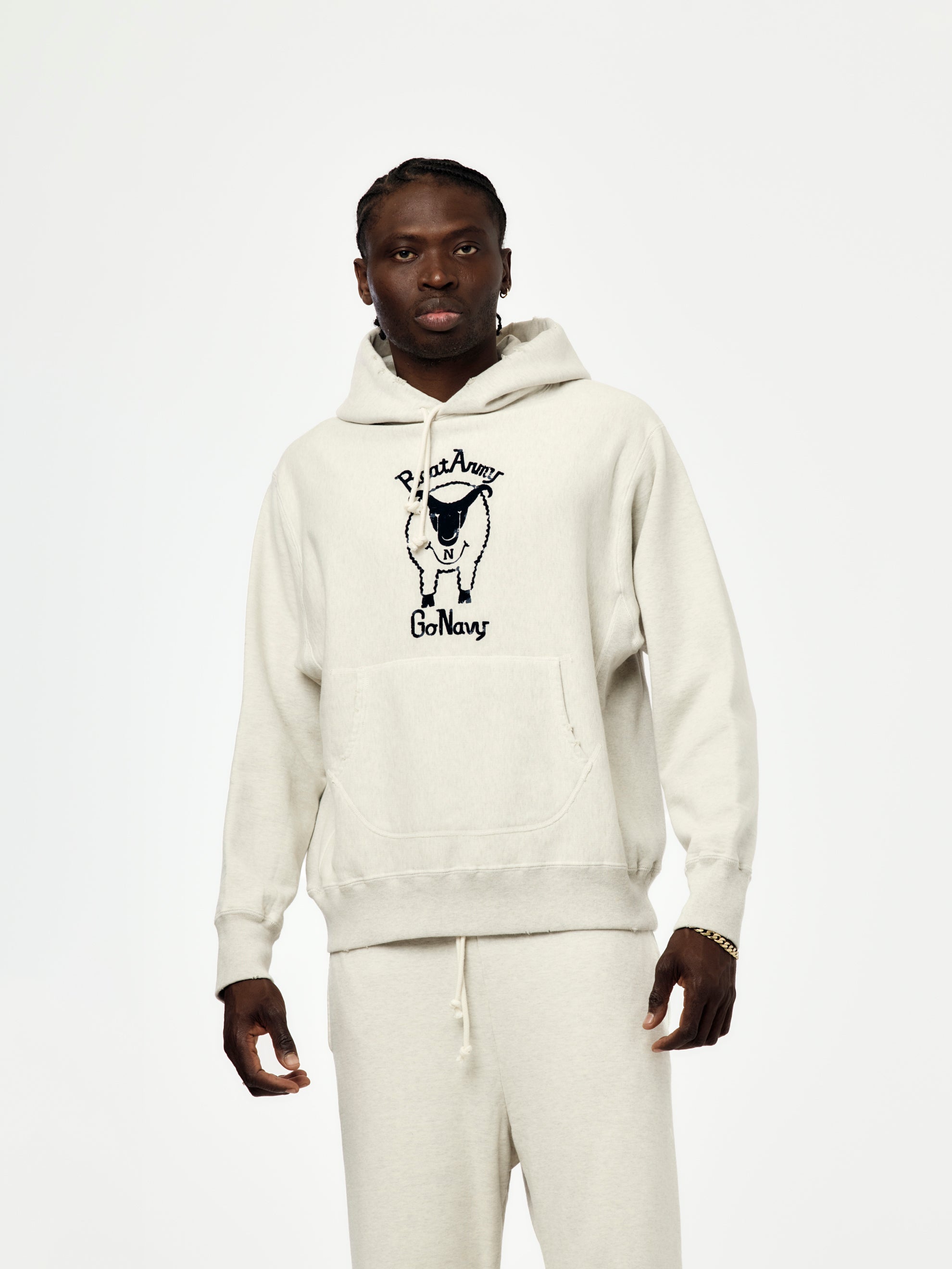 BOW WOW Beat Army Aged Hoodie (Oatmeal) - UNION LOS ANGELES