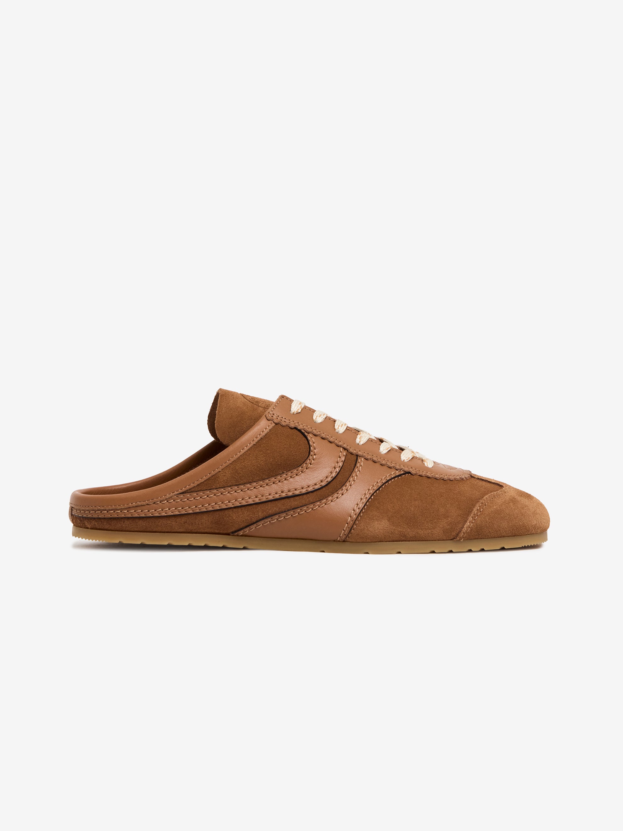 Dries Van Noten Suede Sneaker Mule (Tan) - UNION LOS ANGELES
