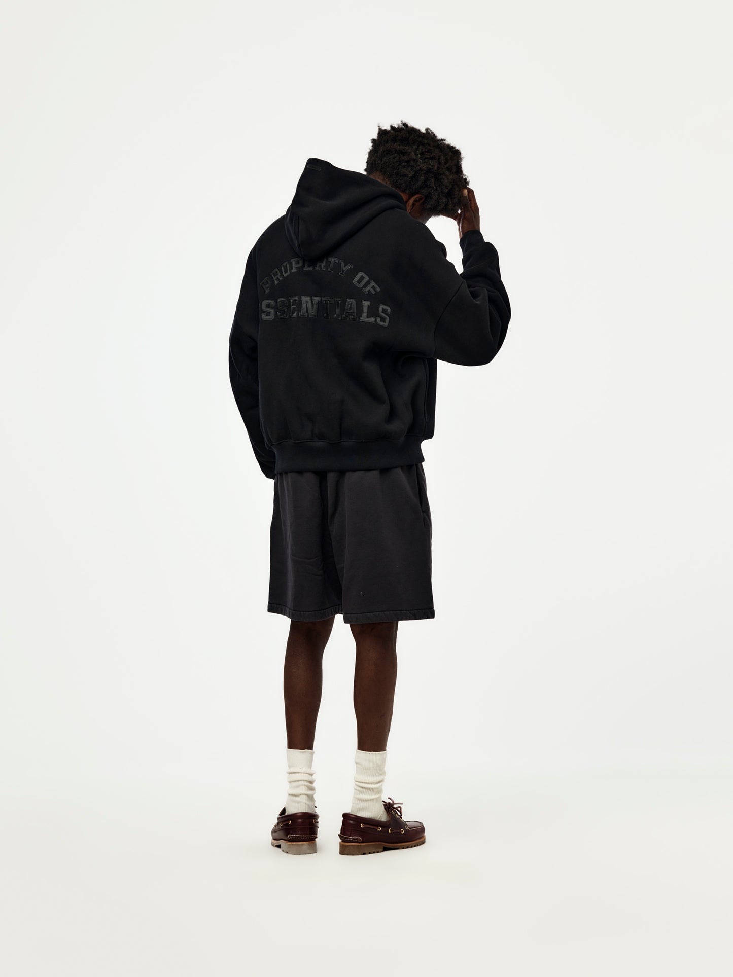 PROPERTY LOUNGE HALF ZIP HOODIE (BLACK)