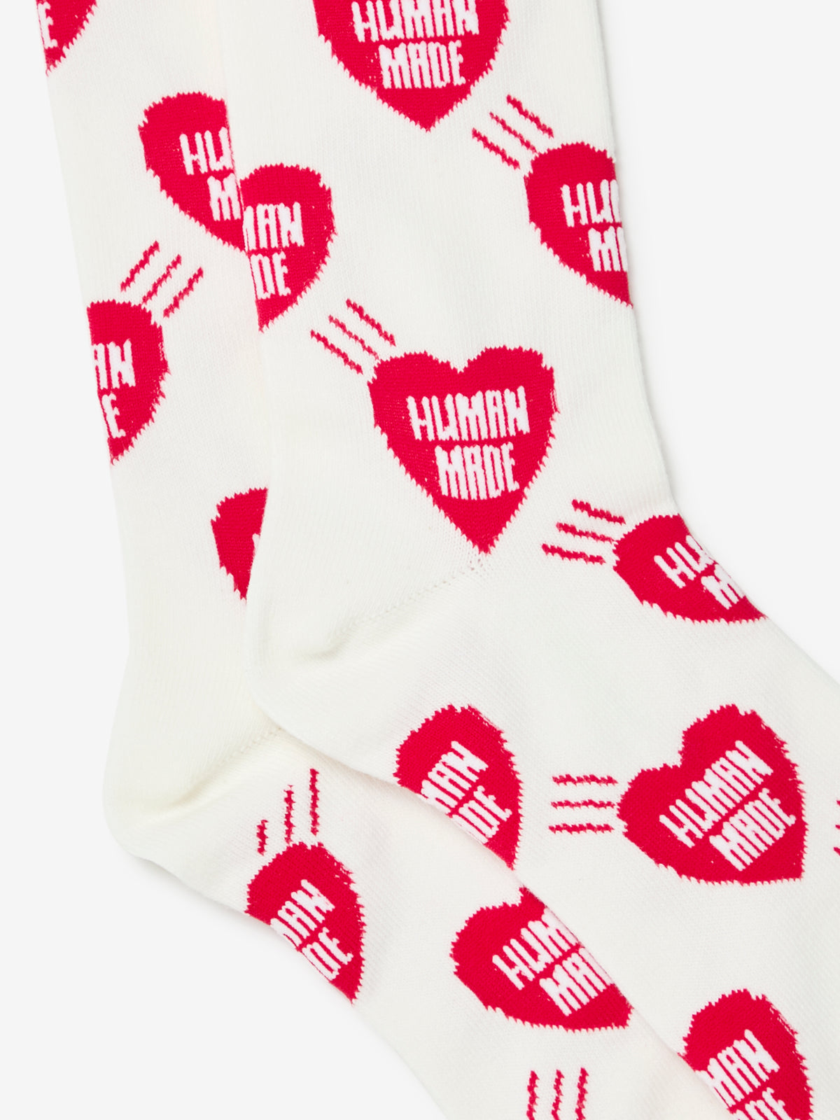 HEART SOCKS (WHITE) - HM32GD057