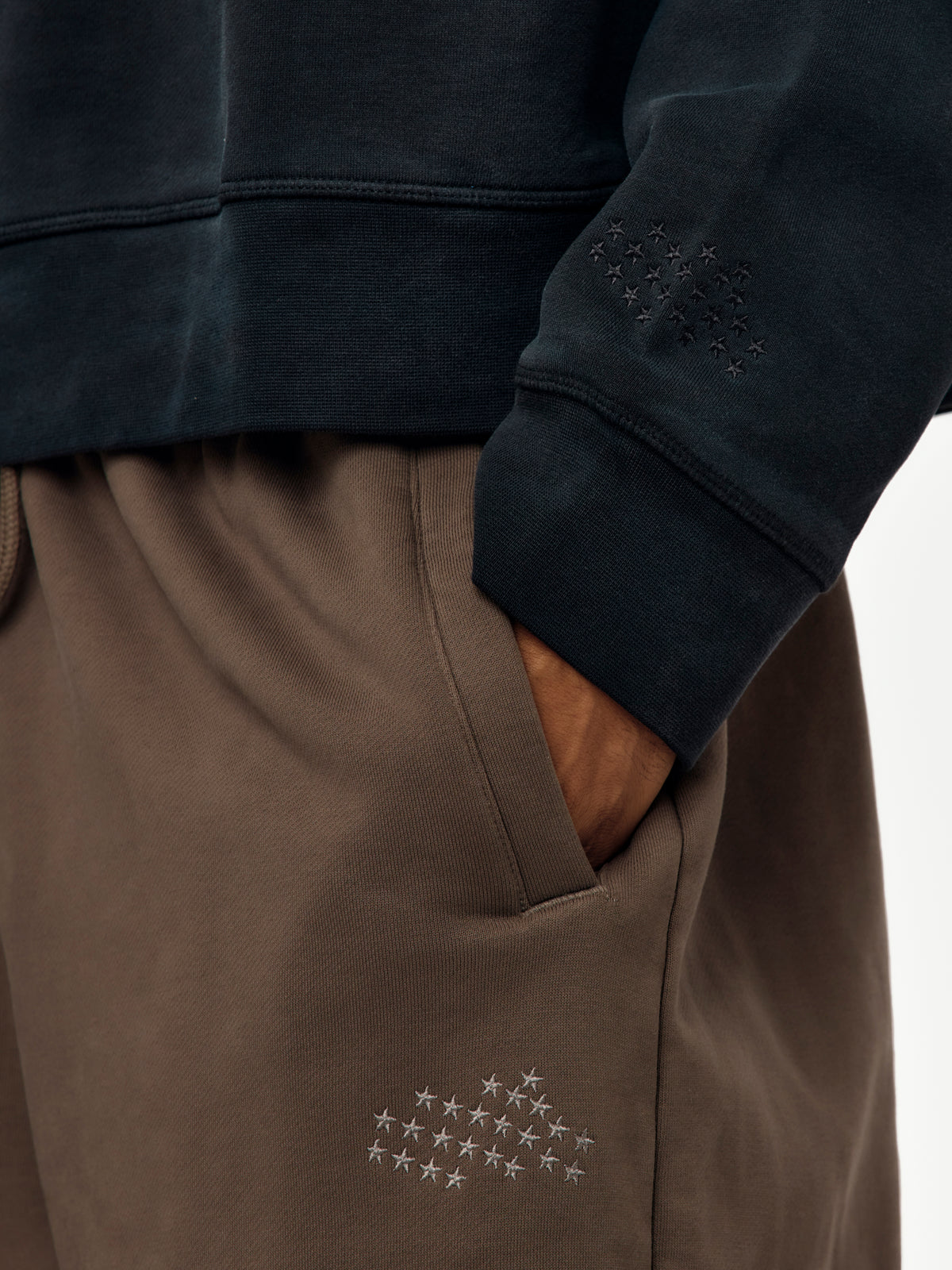 Jordan Brand M J Ih Essntl Crop Flc Crew (Black/Black)