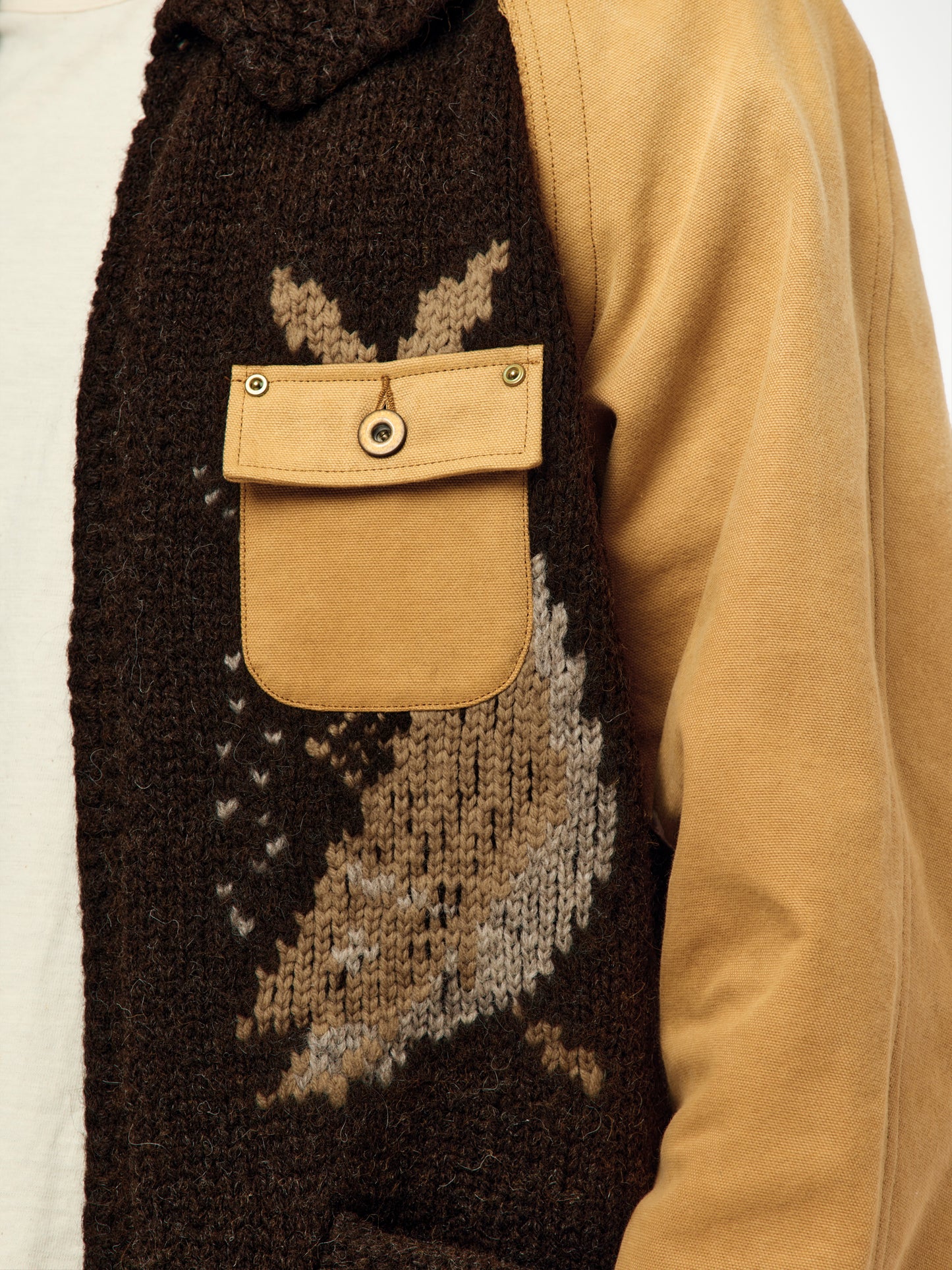 Hybrid Cowichan Sweater (BROWN)