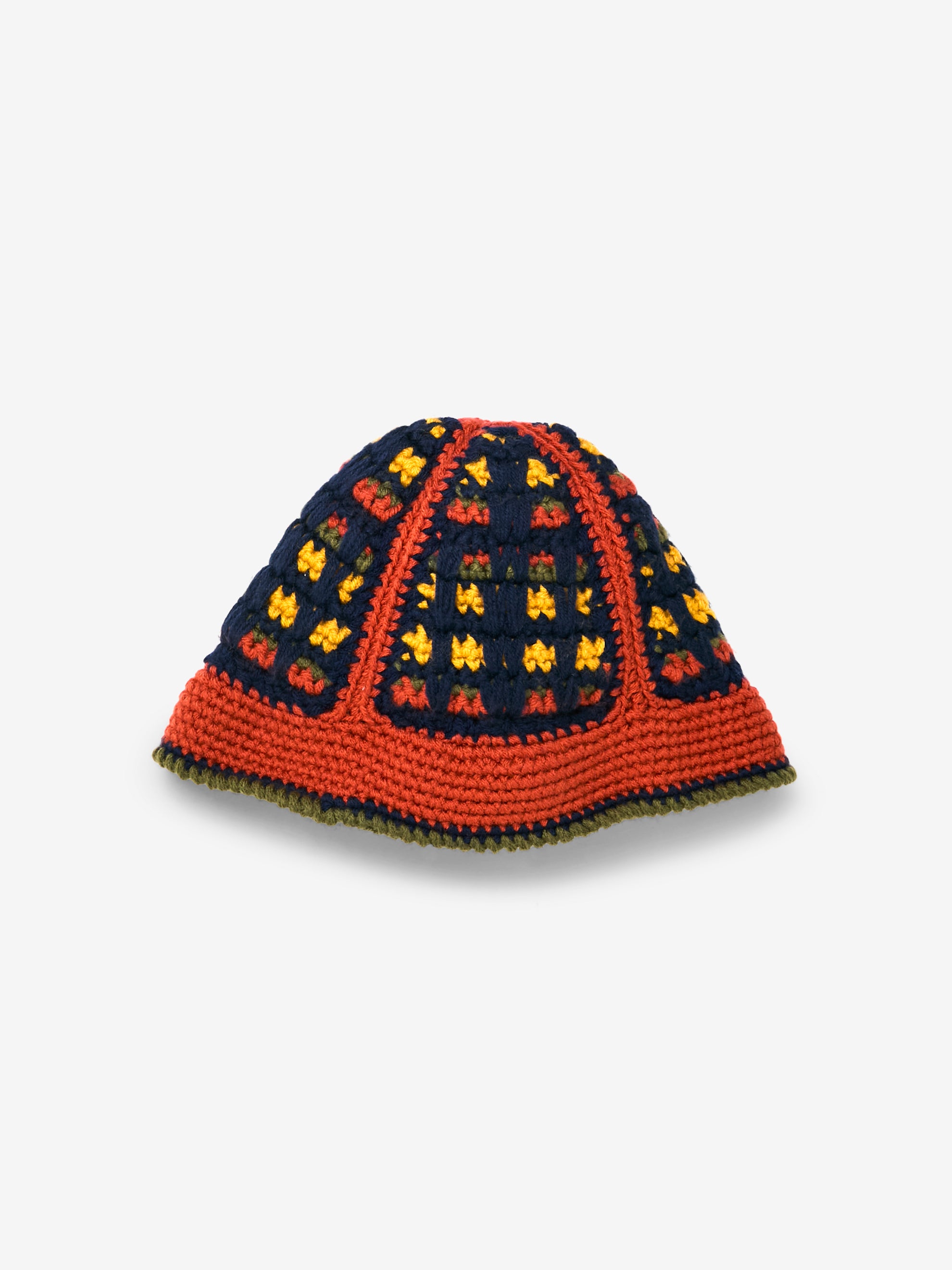 Nicholas Daley Nicholas Daley Hand Crocheted Bucket Hat (Brown