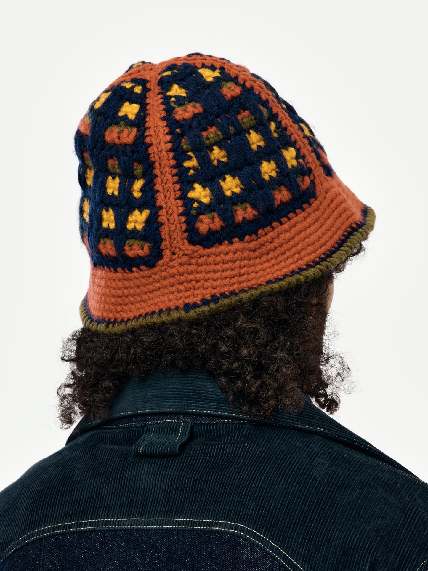 Hand Crocheted Bucket Hat (Brown)