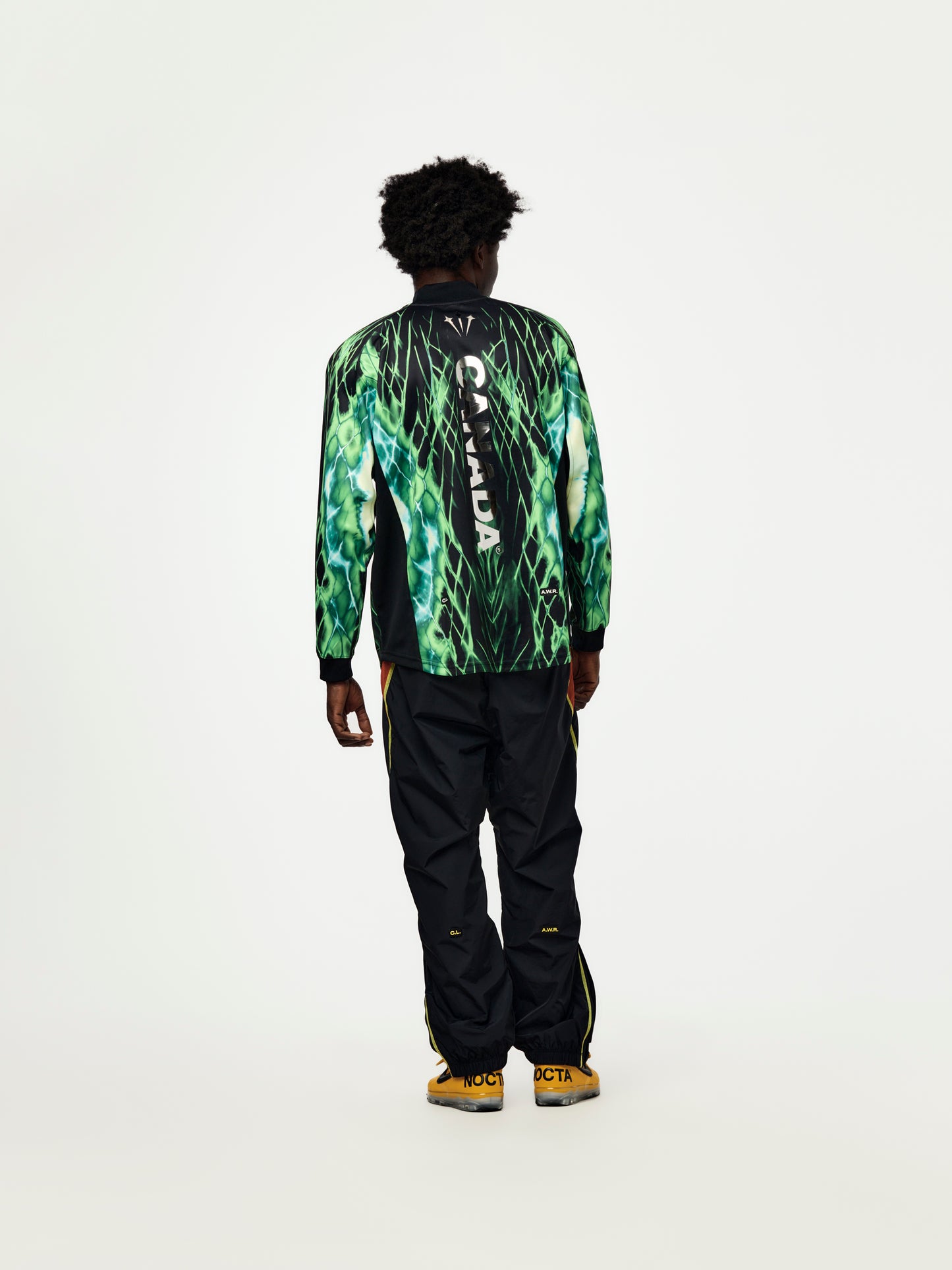 Canada x NOCTA x Nike Long-Sleeve Football Jersey (Black/Sport Red)