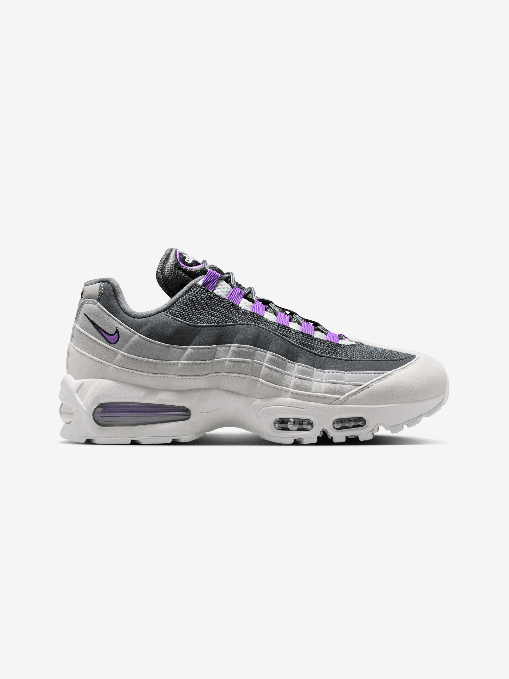 Nike Air Max 95 グレー/ホワイト/パープル Nike Nike Air Max 95 OG (PHOTON DUST/BRIGHT VIOLET-DARK GREY