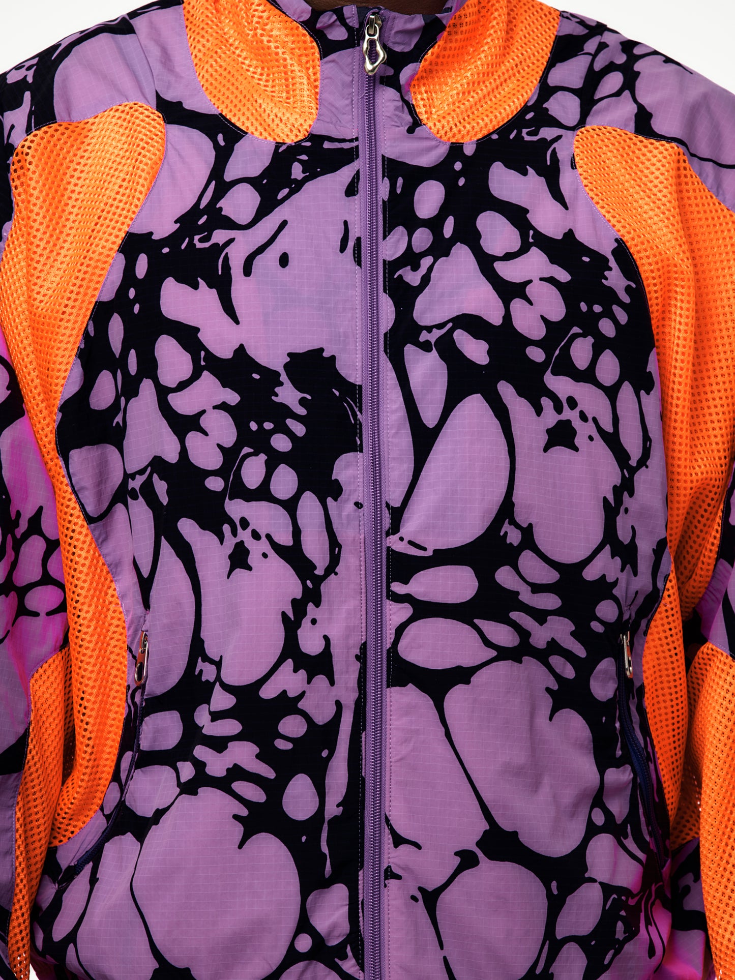 Nike Project F.R.O.G. Men's Gooey Track Jacket (BRIGHT VIOLET/TANGERINE TINT)
