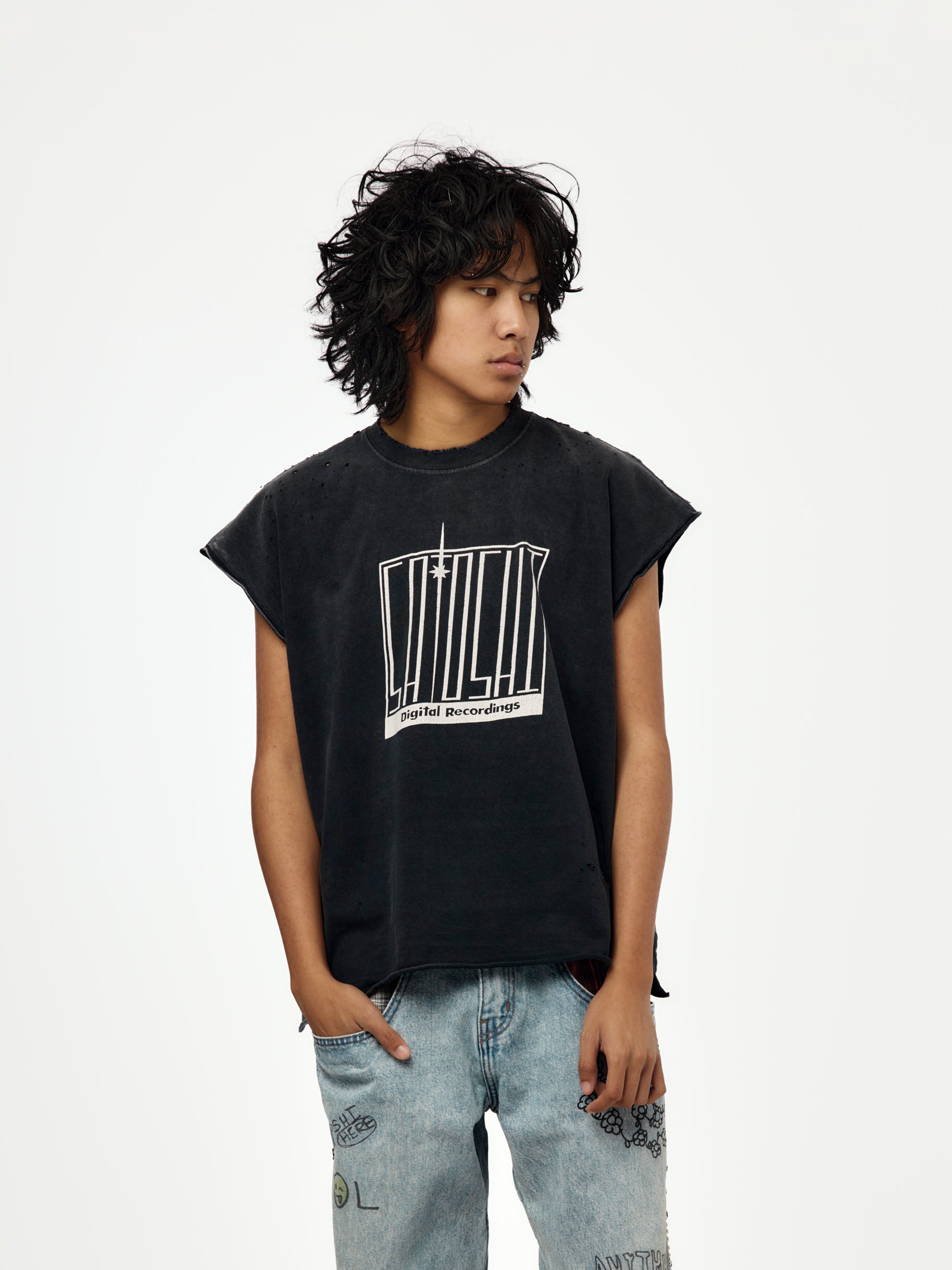 Satoshi Nakamoto Digital Tee (Washed Black) - UNION LOS ANGELES