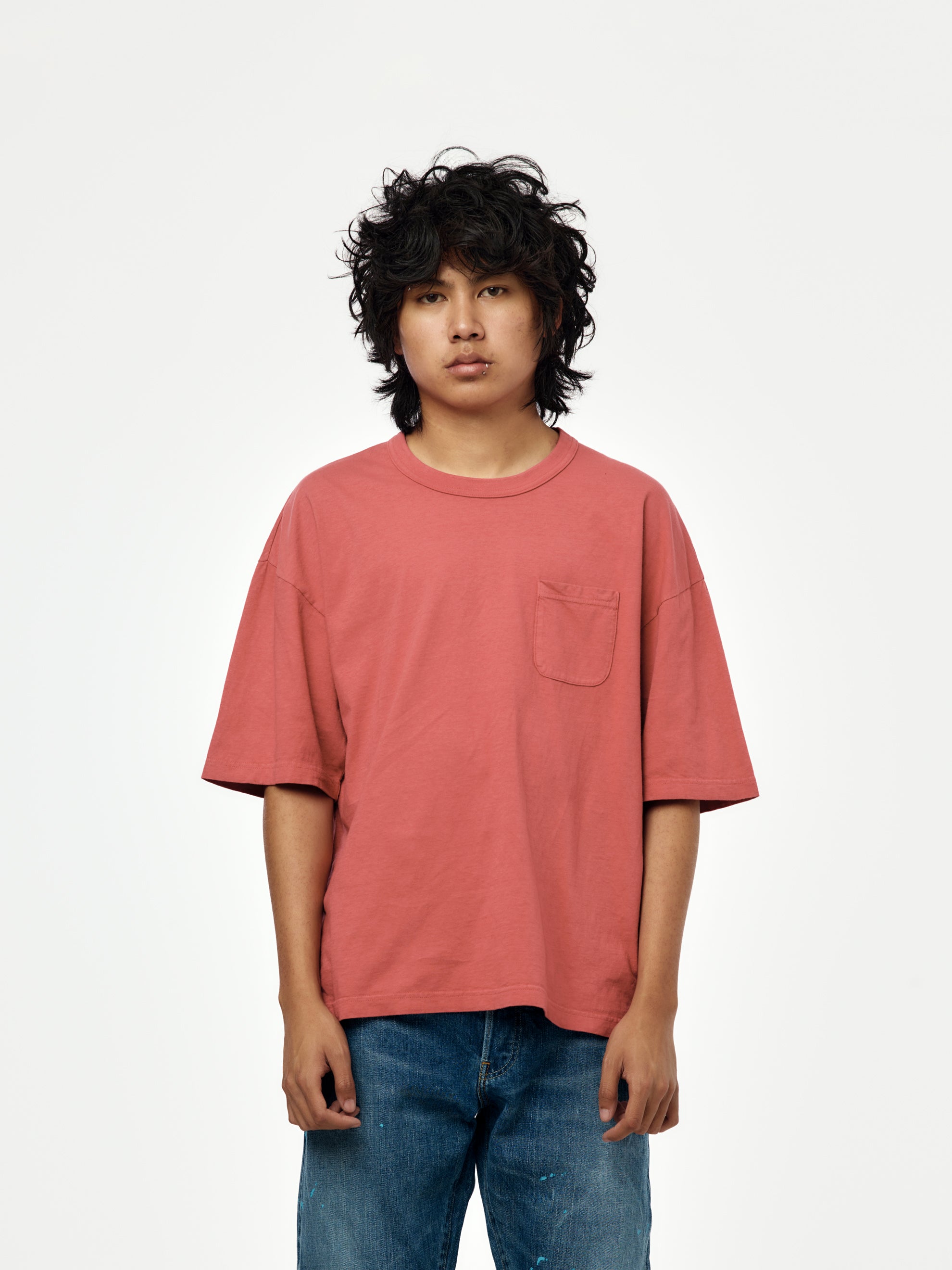 Visvim visvim MONDO TEE S/S DMGD (Red) - UNION LOS ANGELES