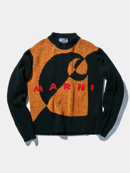 Buy Marni MARNI x CARHARTT ROUNDNECK SWEATER (Black