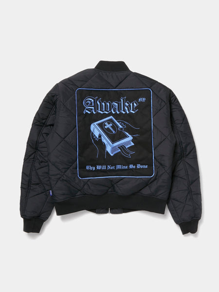 Buy Awake Ny QUILTED PATCH BOMBER JACKET Online at UNION LOS ANGELES