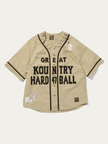 Buy Kapital Chino GREAT KOUNTRY Damaged Baseball Shirt