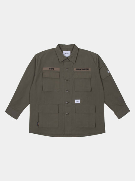 Buy Wtaps JUNGLE / LS / NYCO. RIPSTOP. CORDURA (Olive Drab