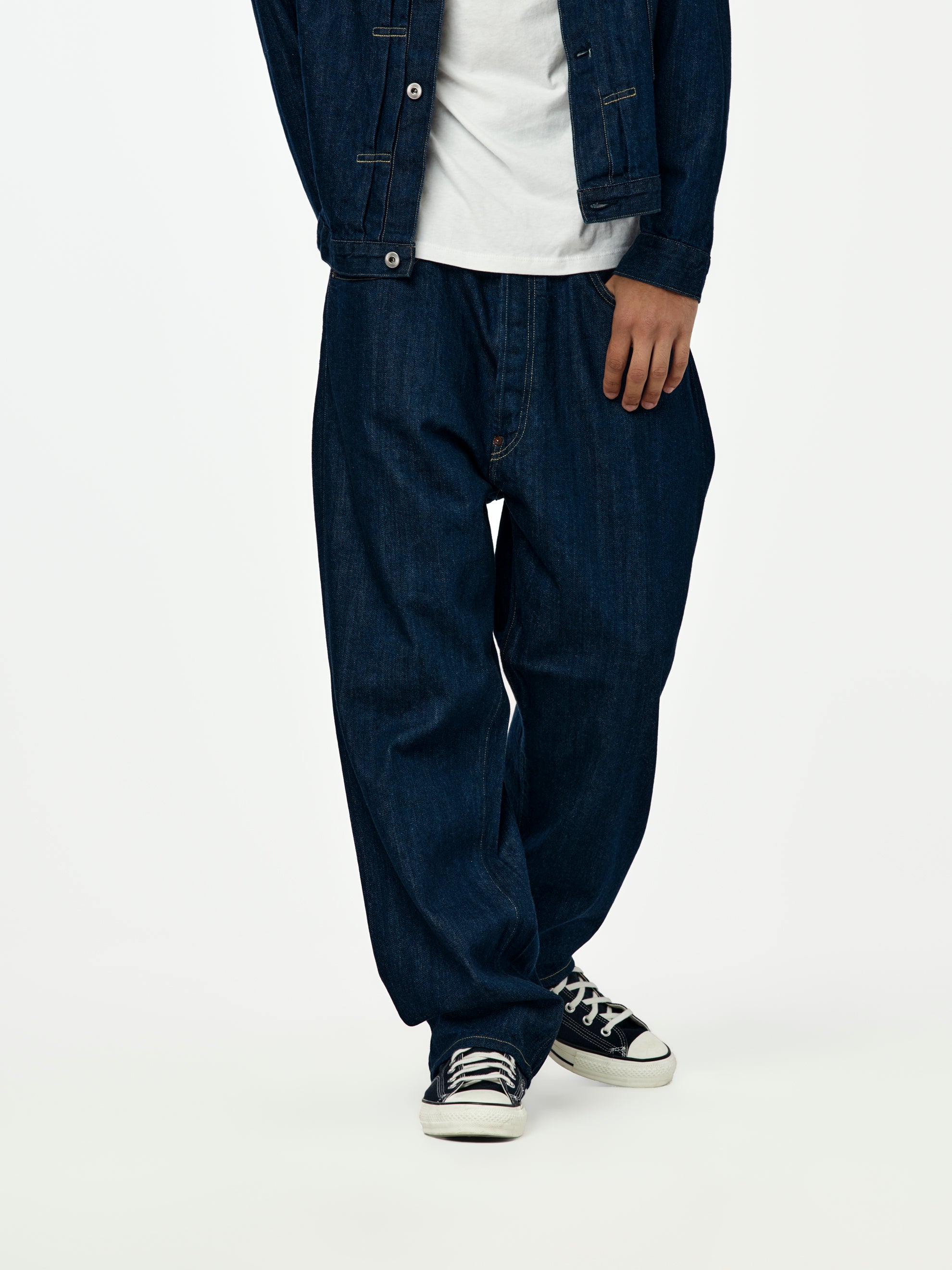 A.PRESSE No.22 Washed Wide Denim Pants (ONE WASH) SIS - UNION LOS