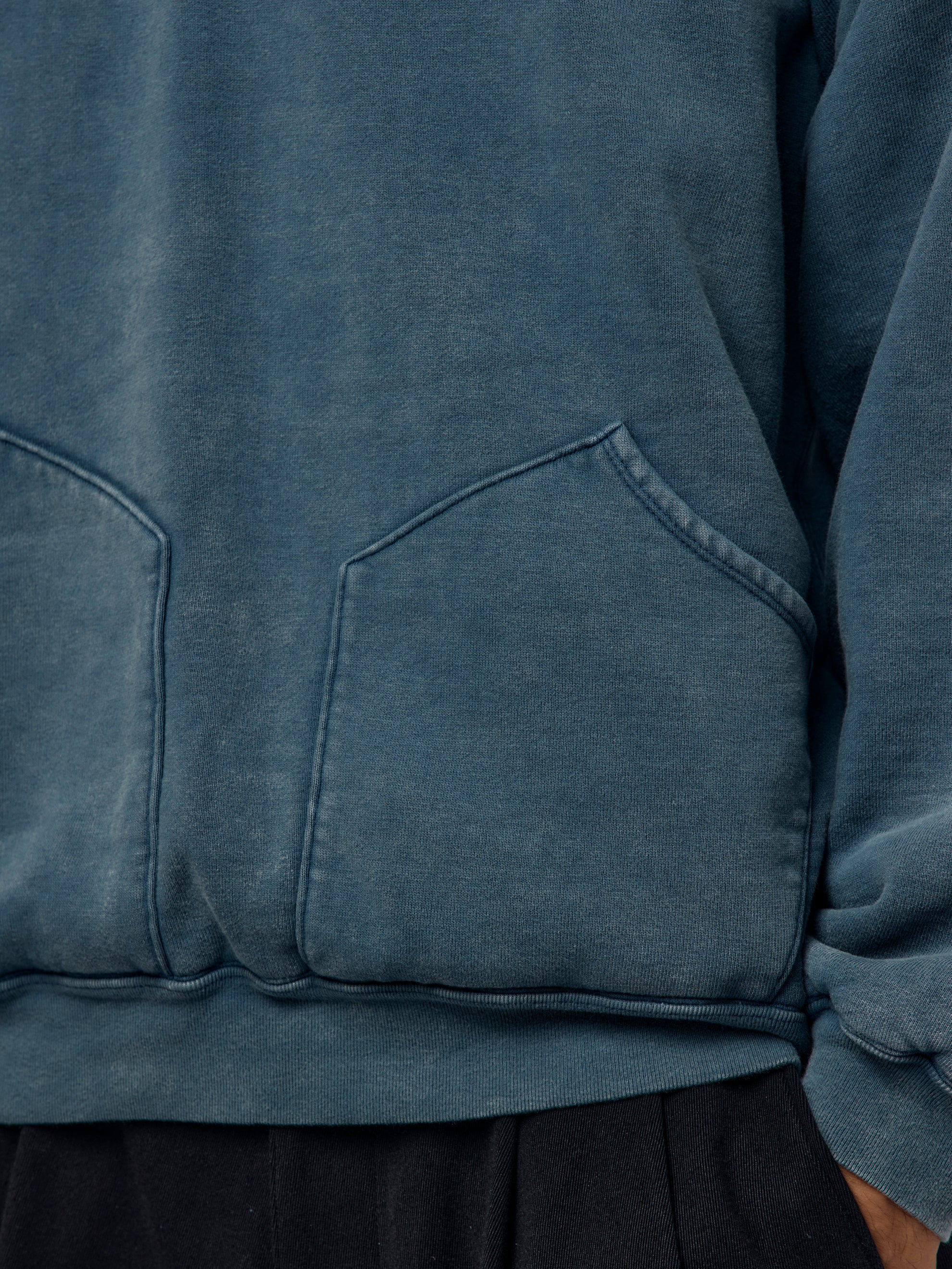 A.PRESSE Vintage Attached Hood Sweat Parka (BLUE) SIS - UNION LOS