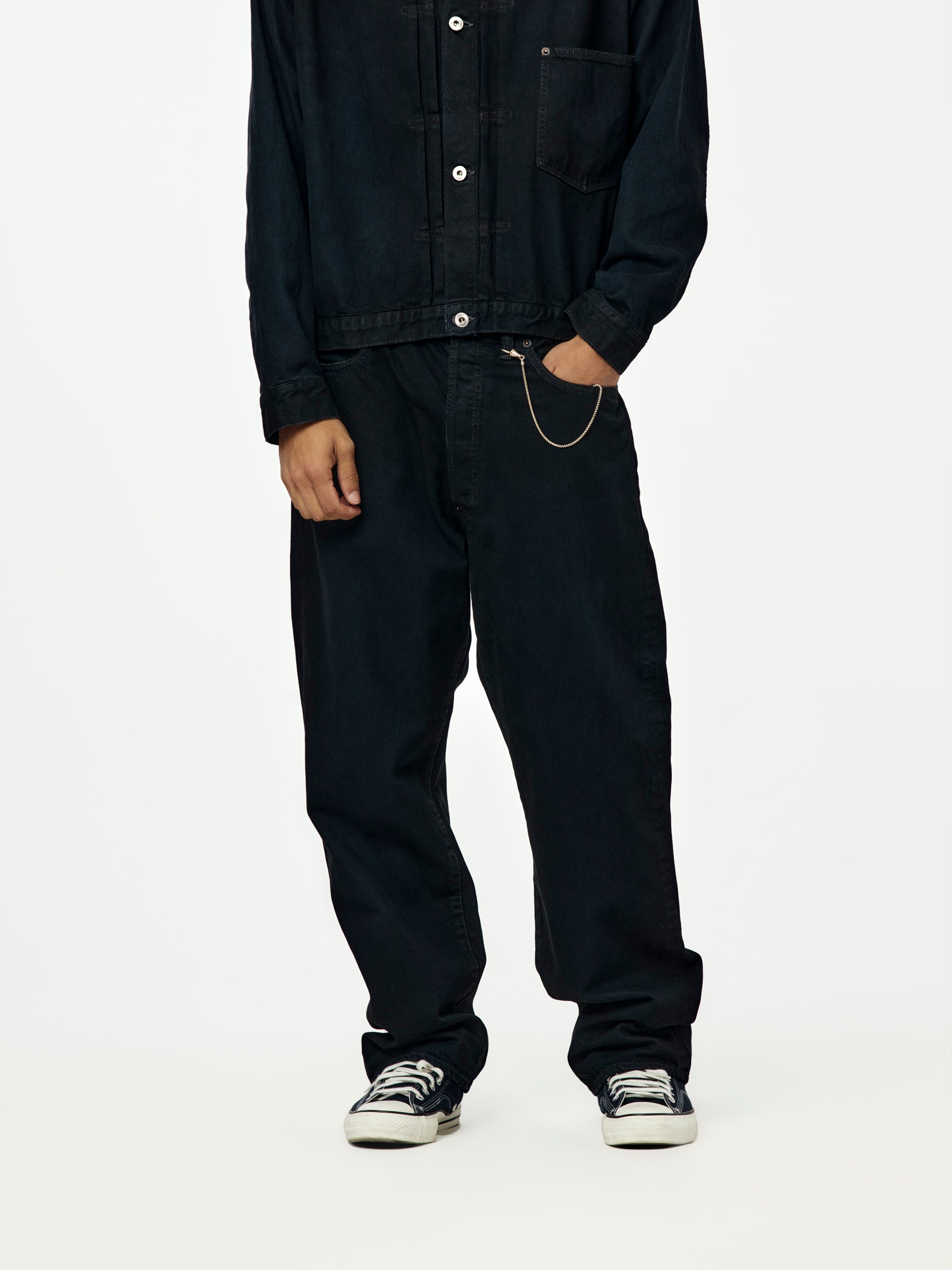 A.PRESSE No.22 Washed Wide Denim Pants (CUSTOM) SIS - UNION LOS