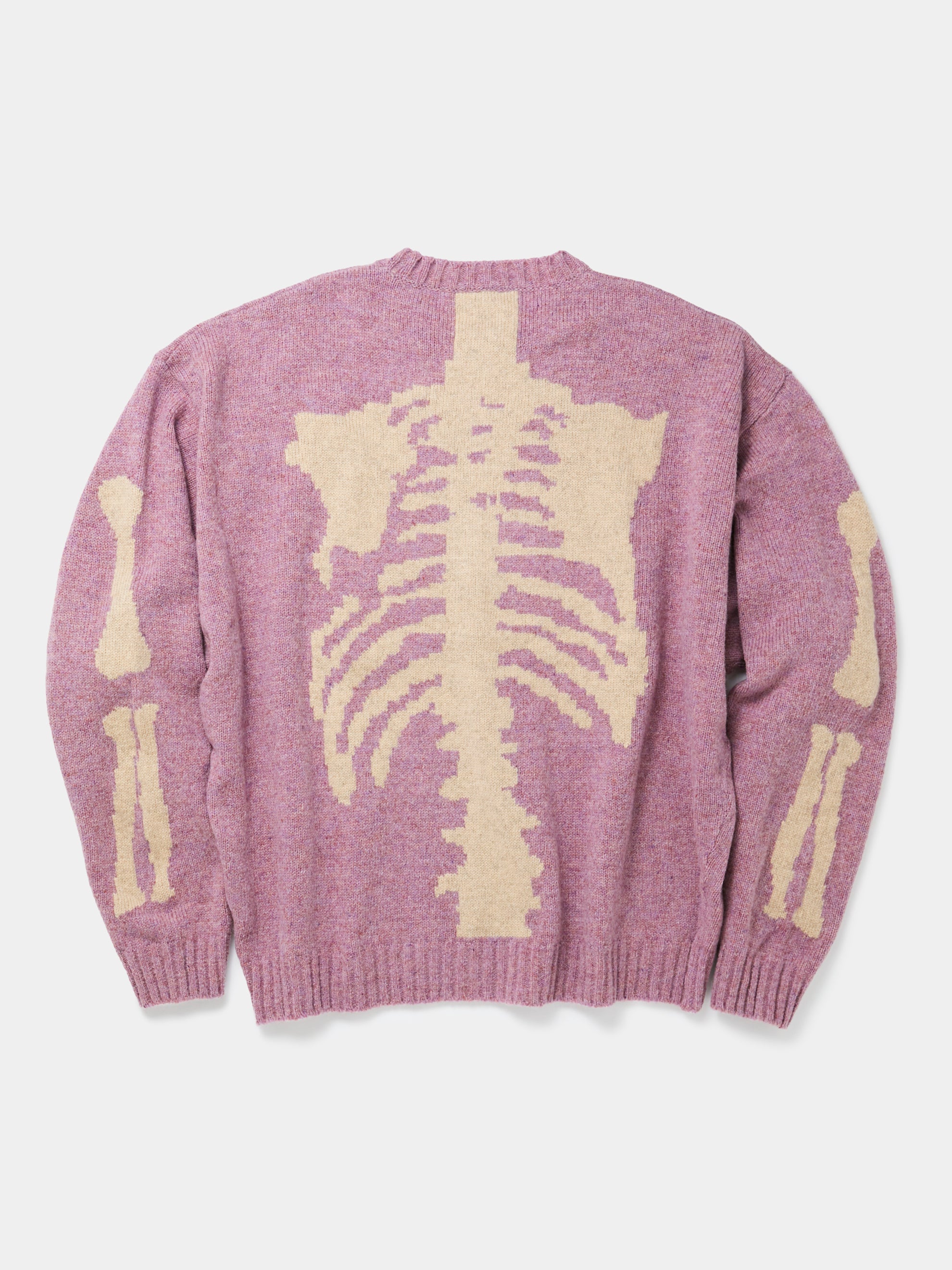 Wool Bone Crew Sweater (Light Purple)