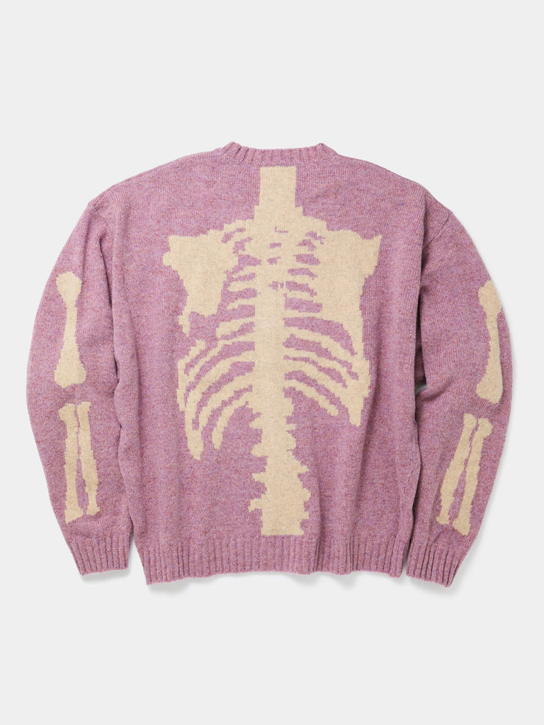 Wool Bone Crew Sweater (Light Purple)