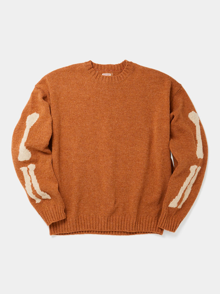 Wool Bone Crew Sweater (Orange)30627335503949