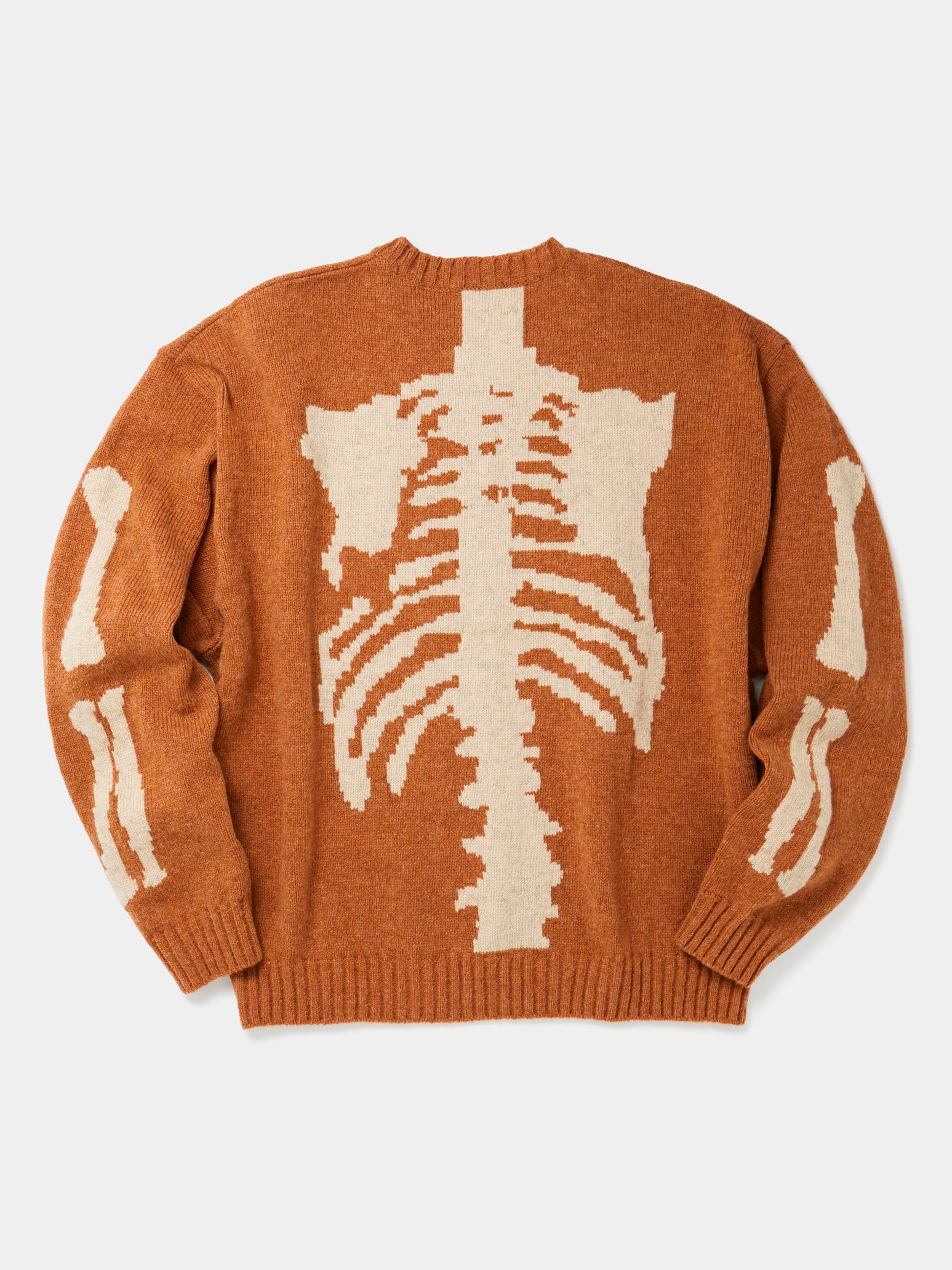 Buy Kapital Wool Bone Crew Sweater (Orange) Online at UNION LOS ANGELES