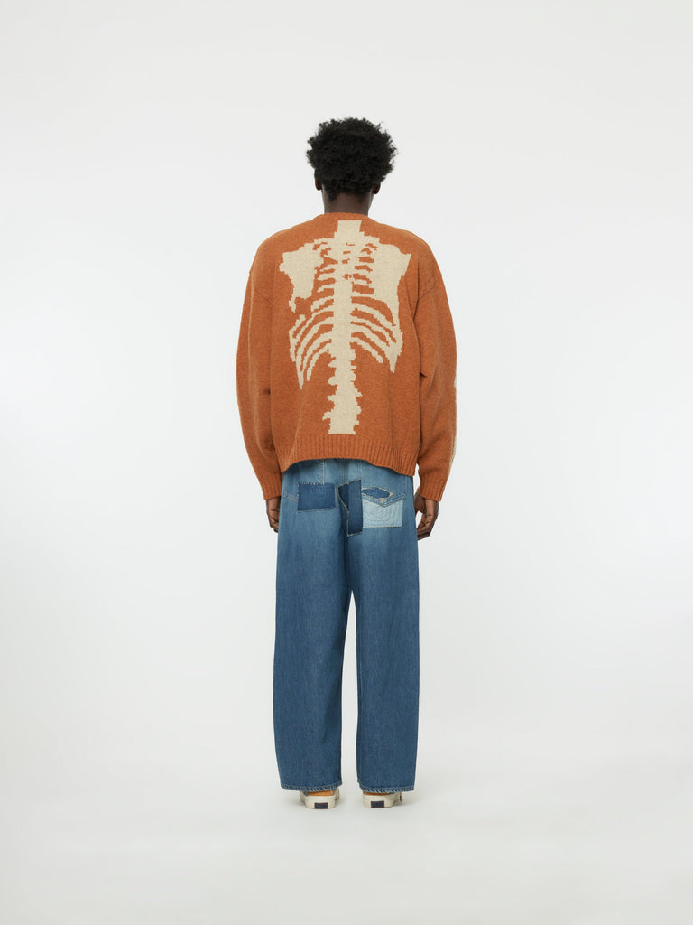 Wool Bone Crew Sweater (Orange)30627335962701