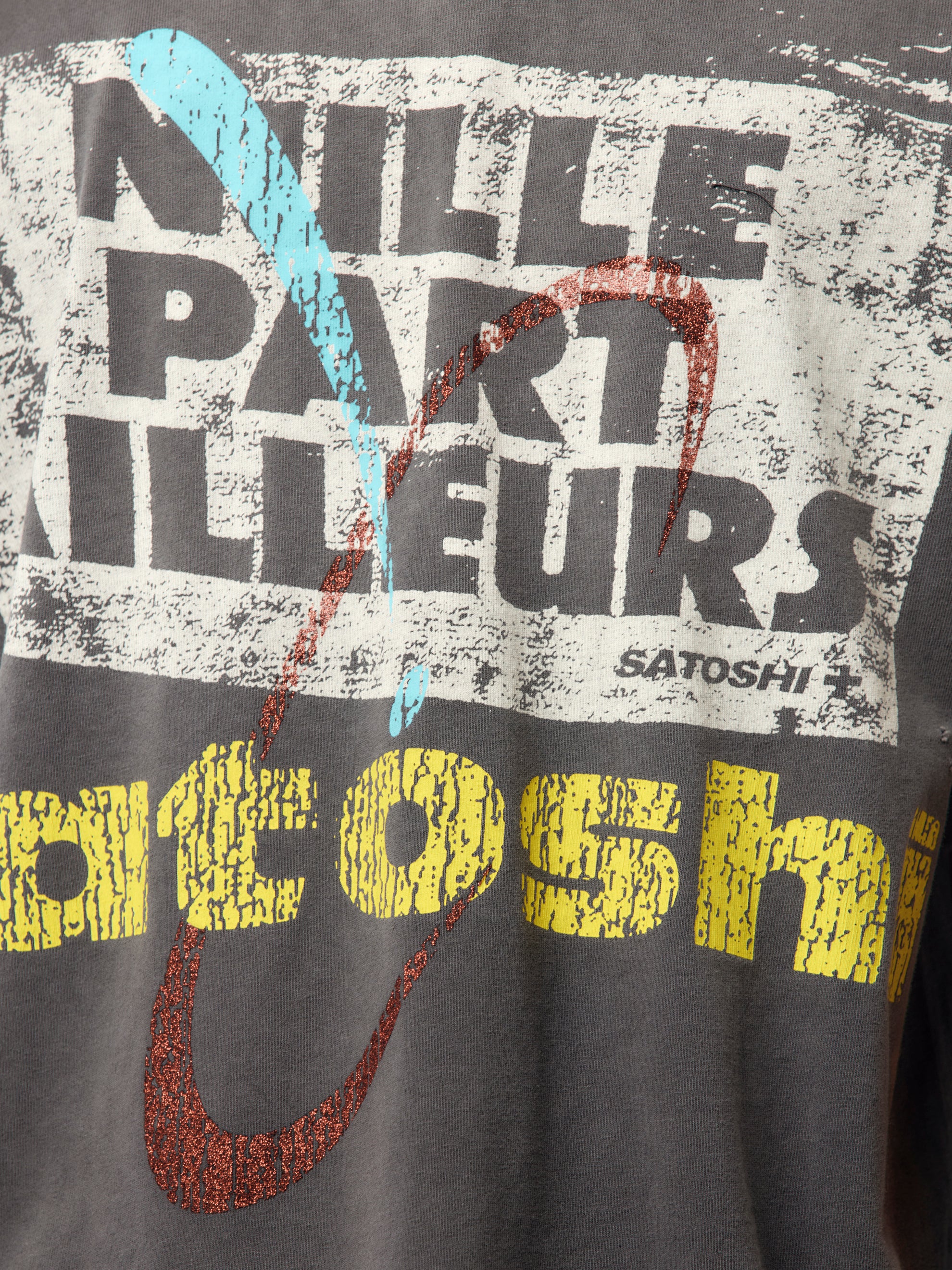 Satoshi Nakamoto Everywhere & Nowhere Tee (Washed Black) - UNION