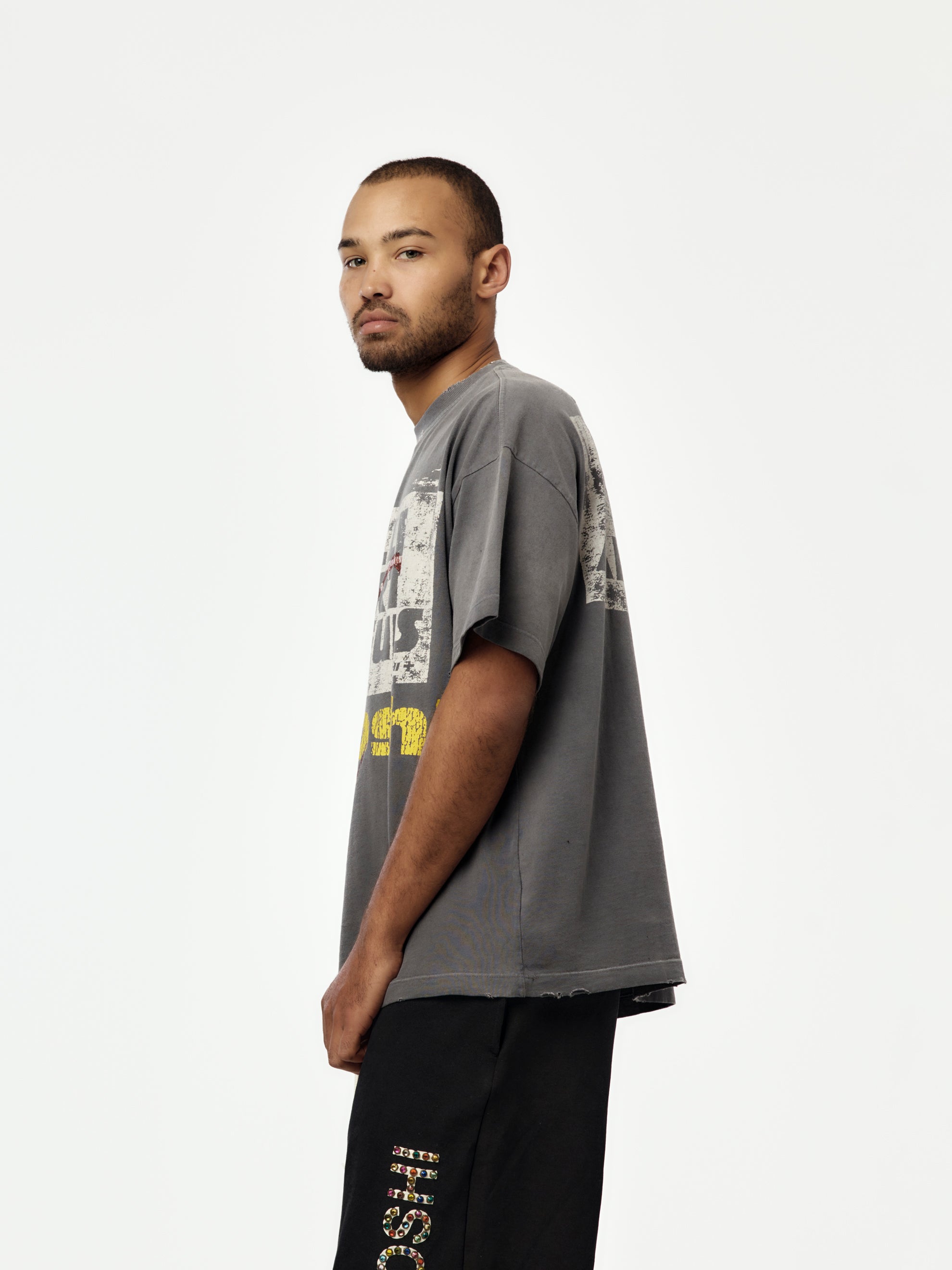 Satoshi Nakamoto Everywhere & Nowhere Tee (Washed Black) - UNION