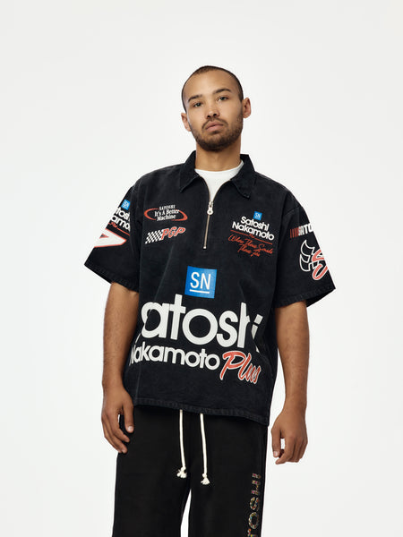 Satoshi Nakamoto Satoshi Mechanic Half Zip (Vintage Black) - UNION