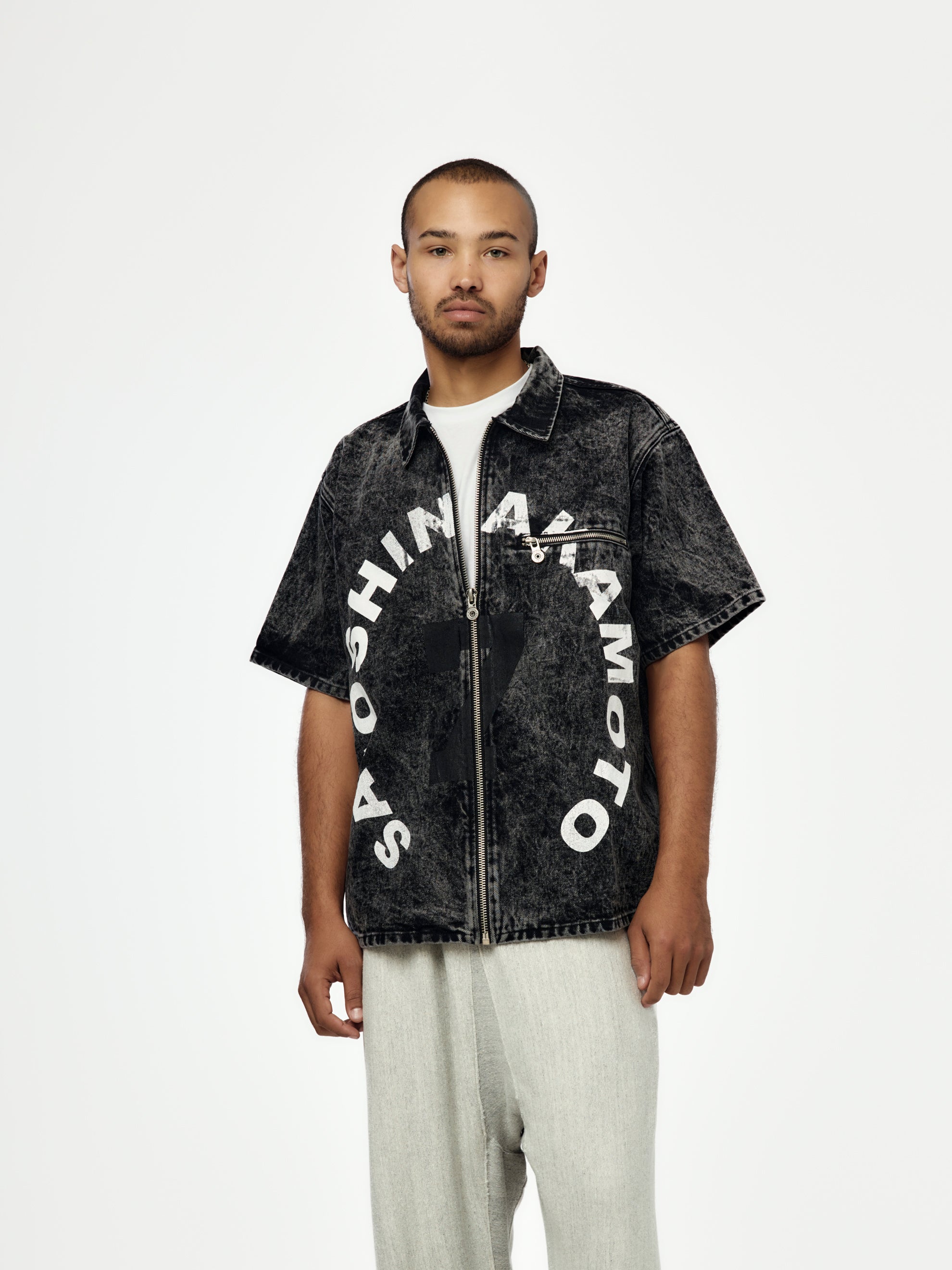 Satoshi Nakamoto #7 Moto Full Zip (Washed Black) - UNION LOS ANGELES