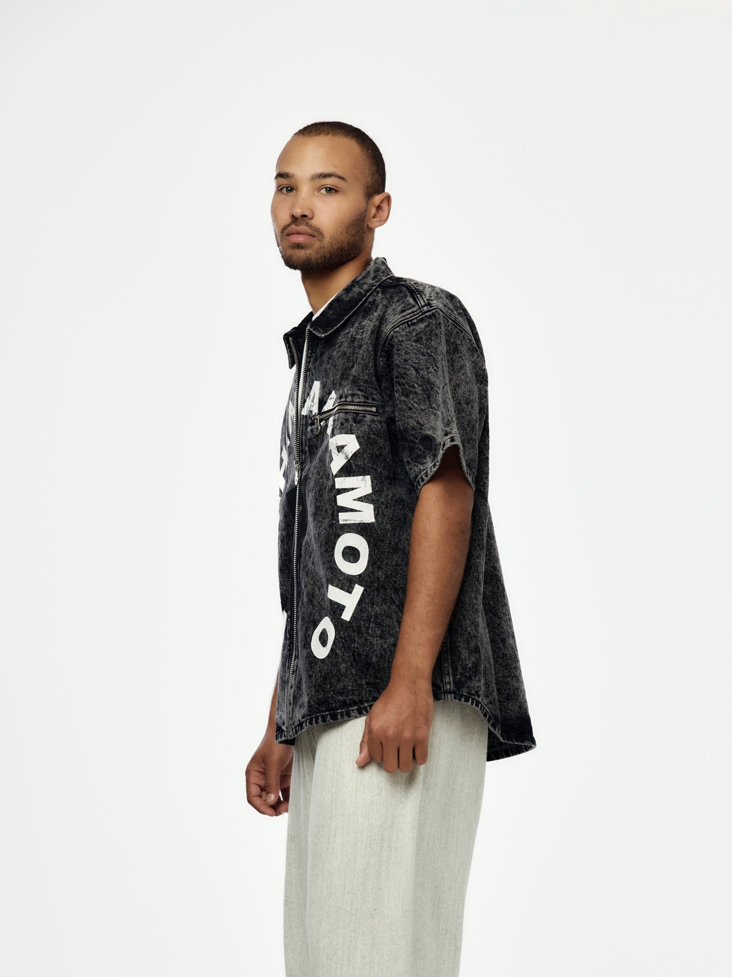 #7 Moto Full Zip (Washed Black)